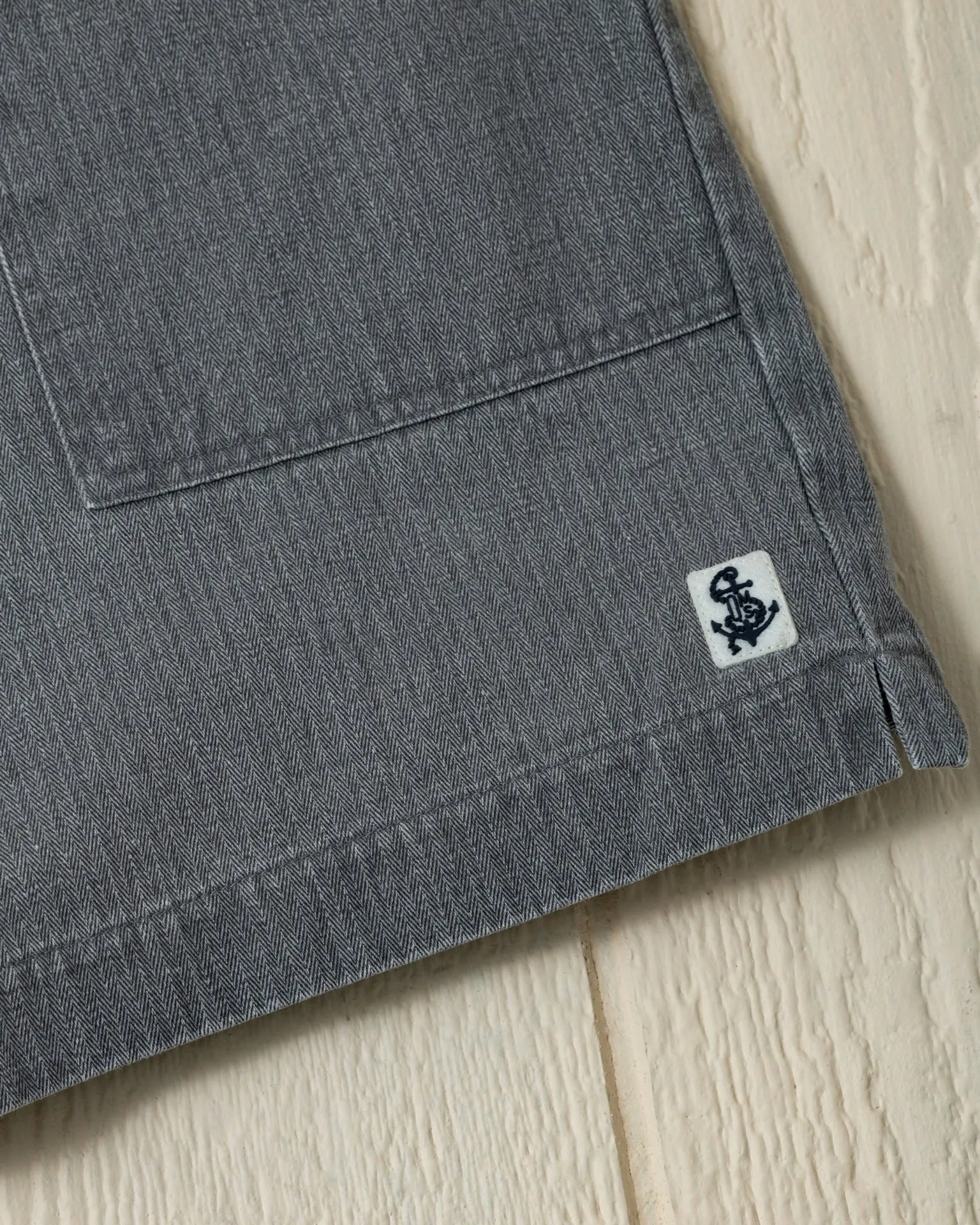 Ventura Short in Graphite Salt Washed Herringbone sold by Quaker Marine Supply product image thumbnail 4