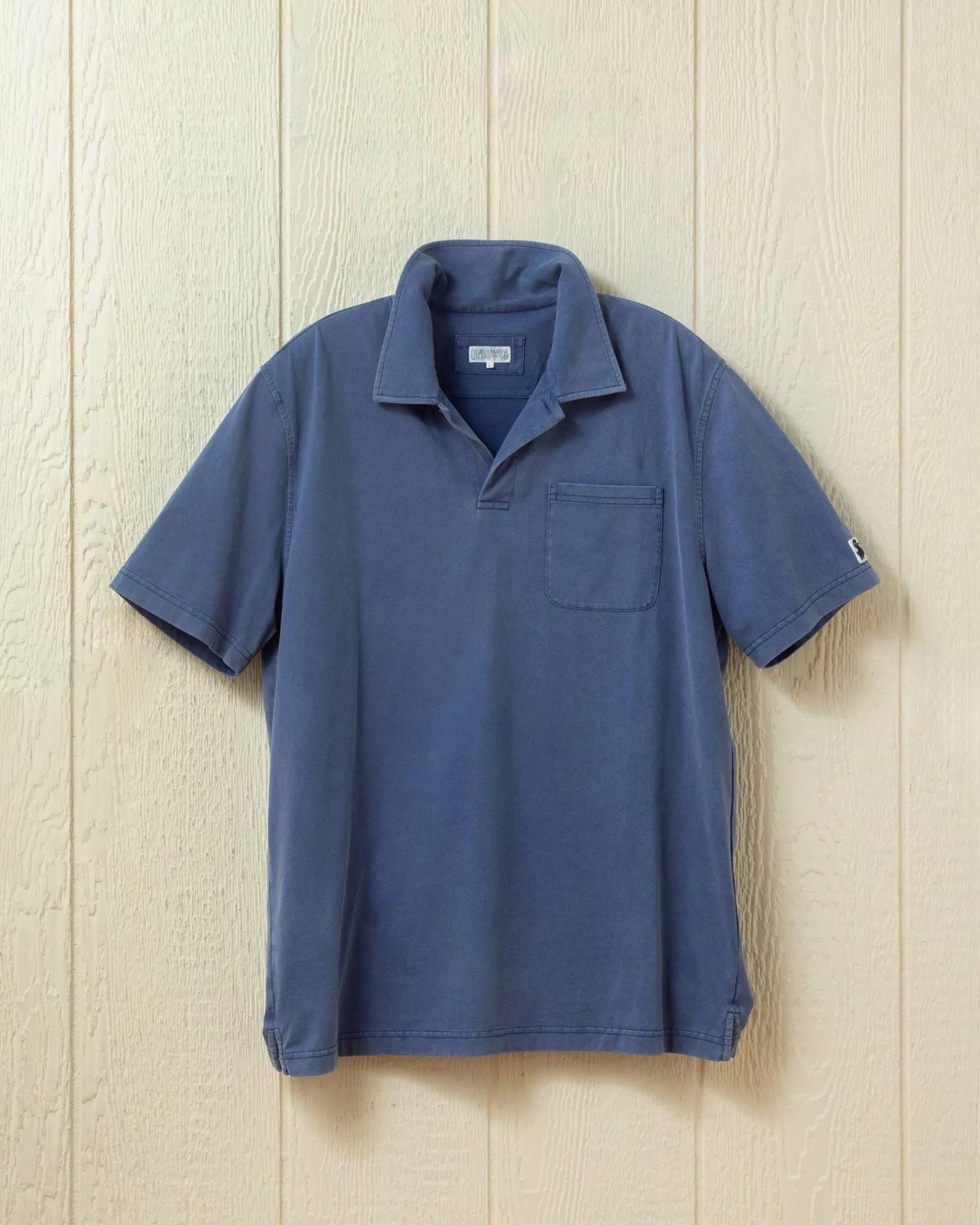 Salt Washed Polo in Weathered Navy sold by Quaker Marine Supply
