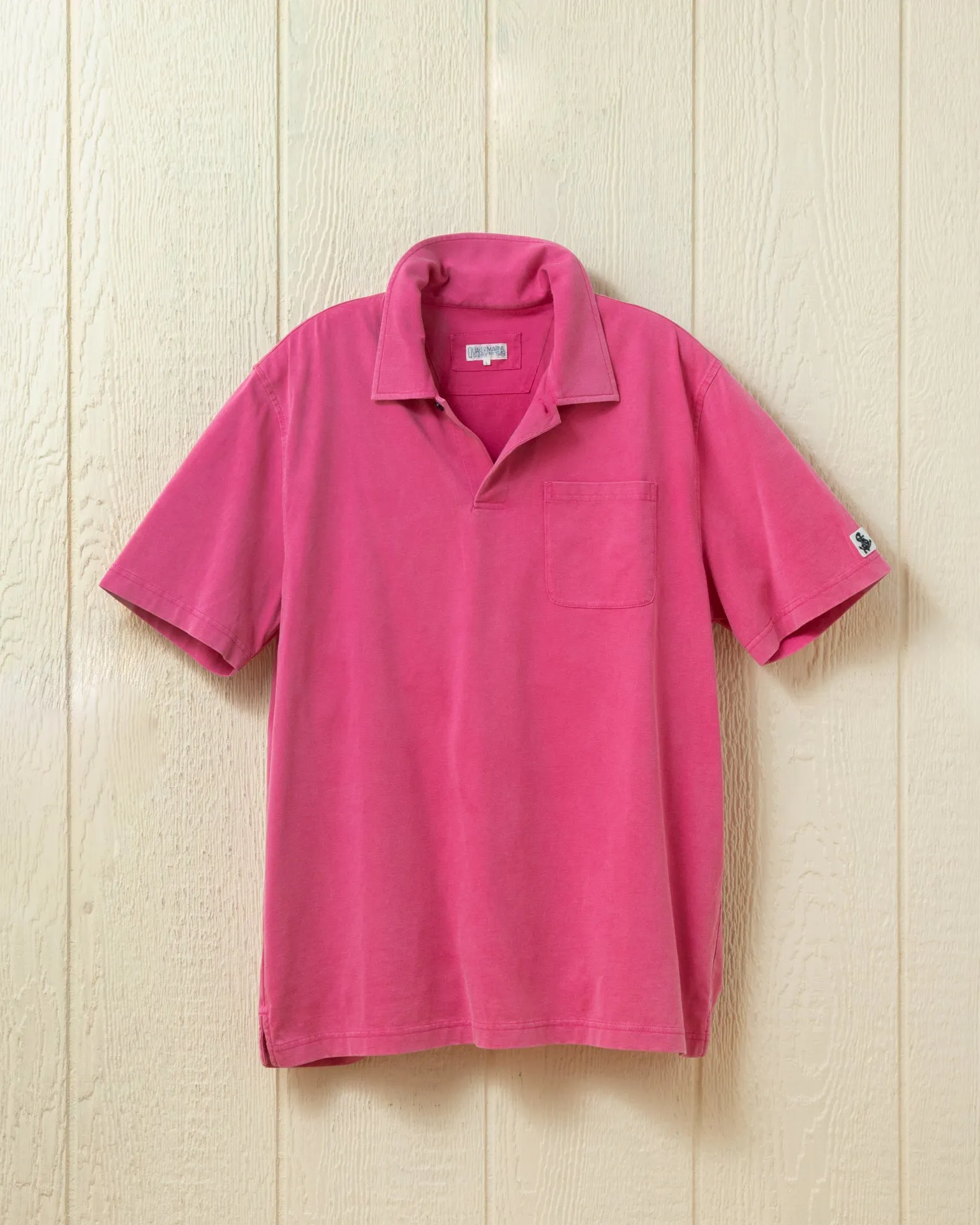 Salt Washed Polo in Faded Red sold by Quaker Marine Supply