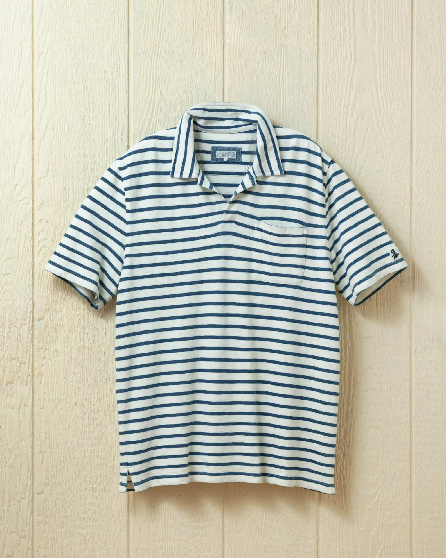 Indigo Polo in Classic White sold by Quaker Marine Supply product image thumbnail 2