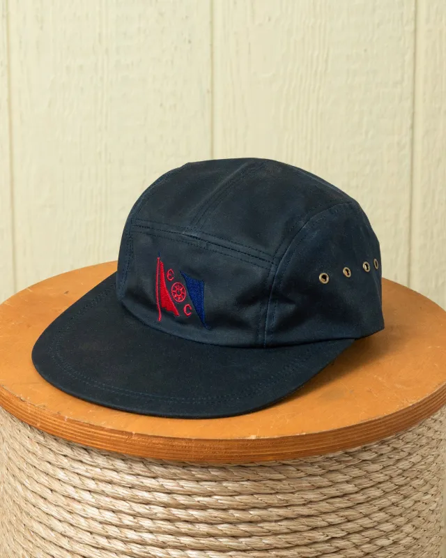 Explorers Club Mountain Walker in Navy Waxed Canvas sold by Quaker Marine Supply