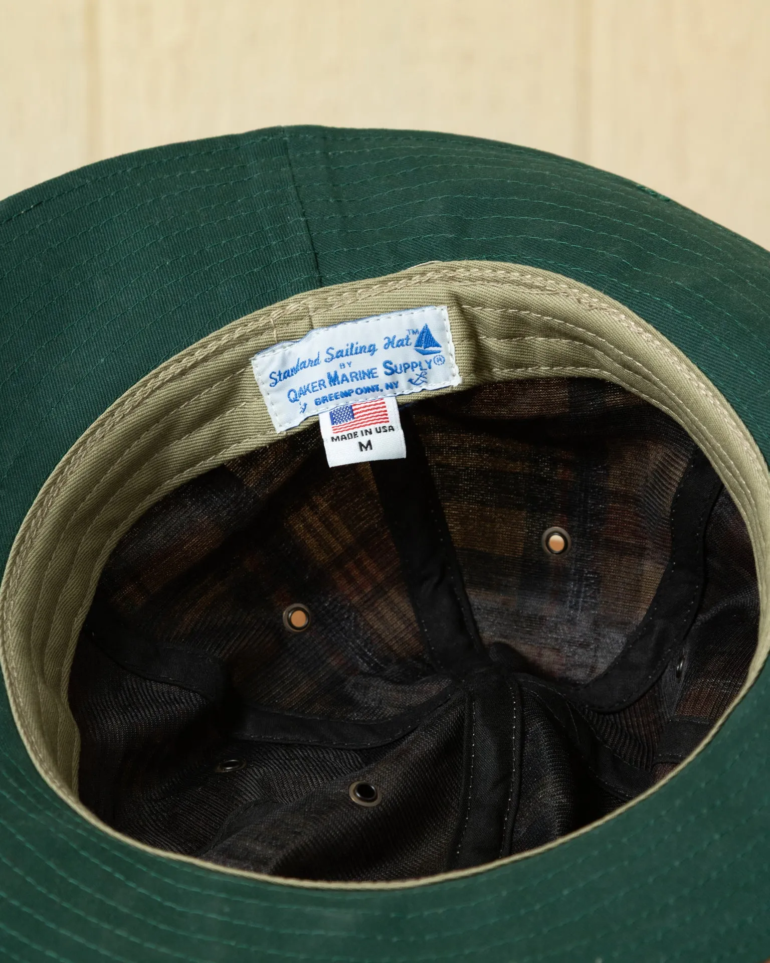 Standard Sailing Hat in Antique Patchwork Madras sold by Quaker Marine Supply product image thumbnail 2