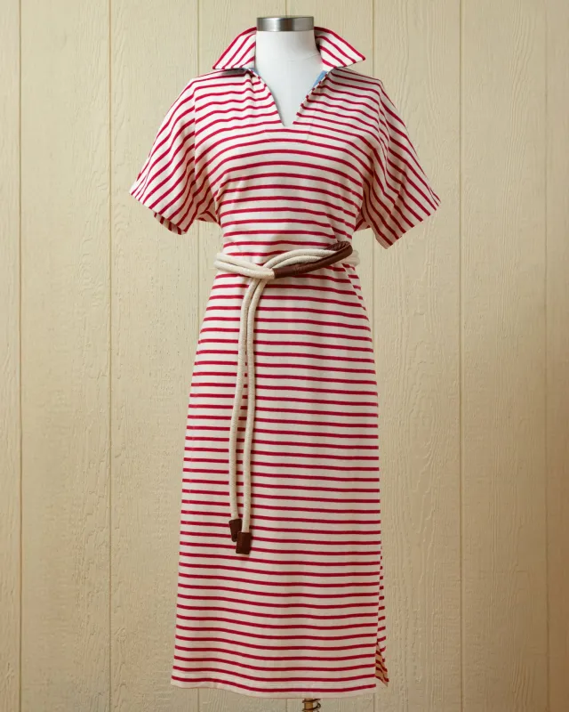 Marin Dress in Cream/Red sold by Quaker Marine Supply