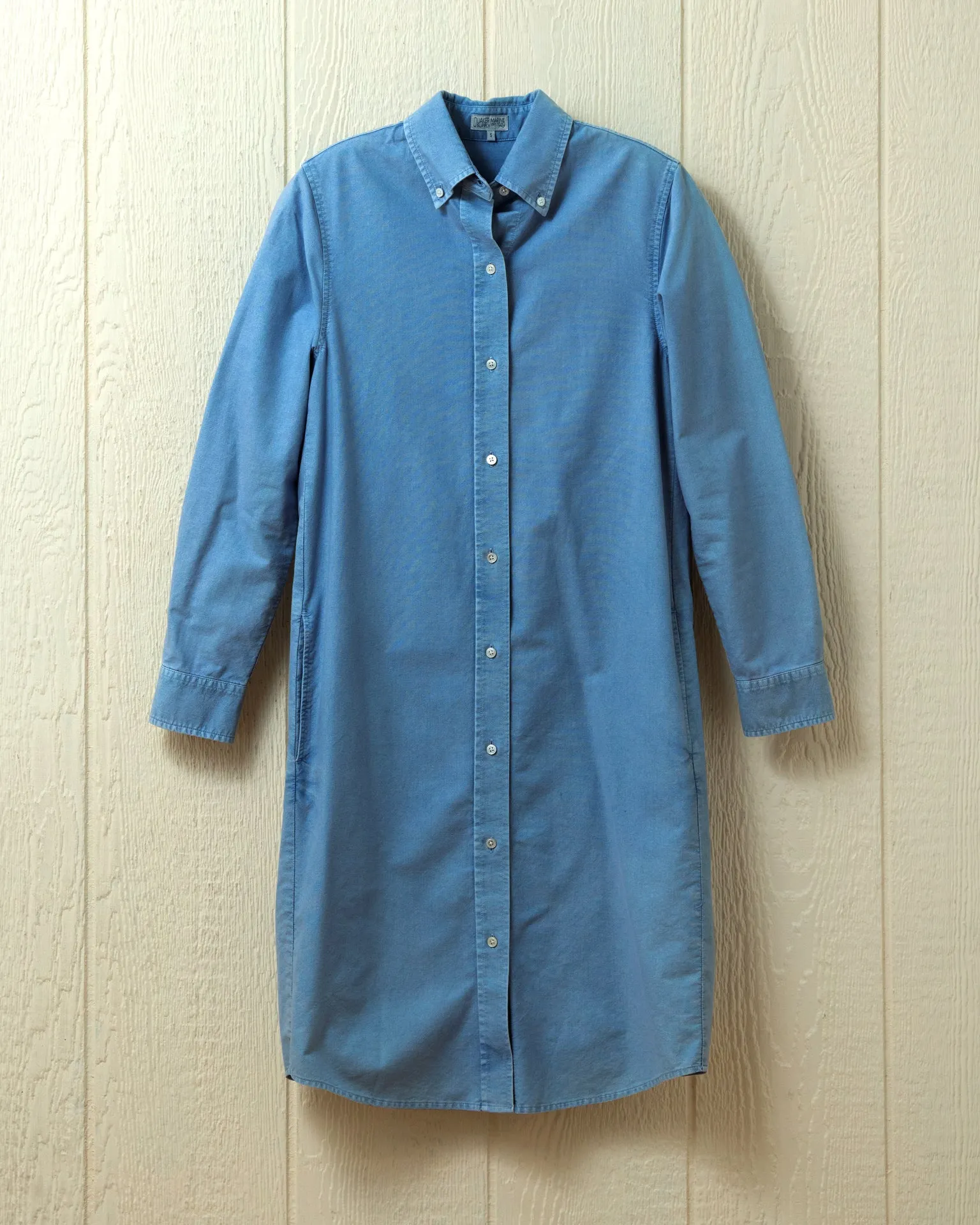 Garment Dyed Oxford Dress in Chambray sold by Quaker Marine Supply