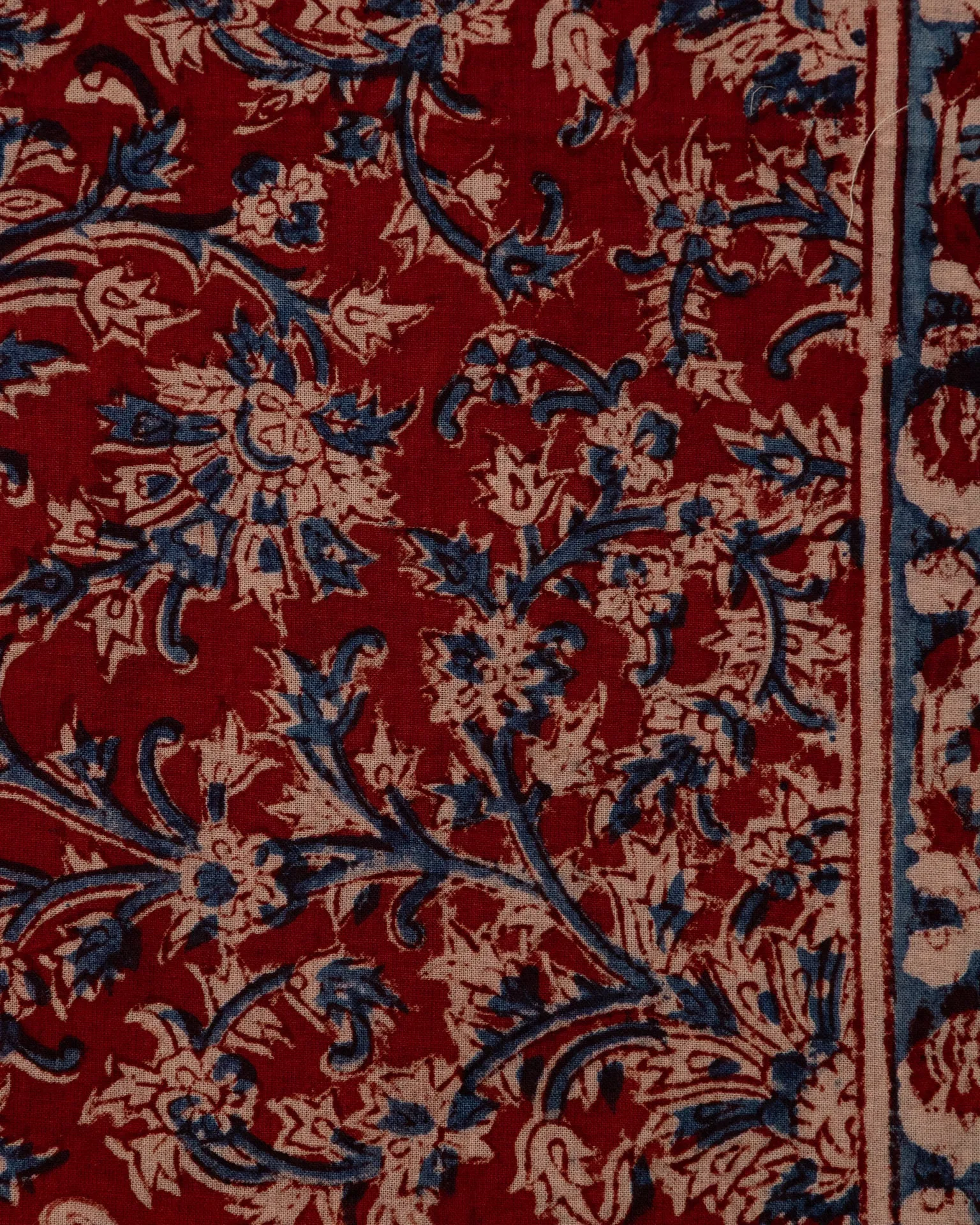 Hand Blocked Bandana in Dahlia sold by Quaker Marine Supply product image thumbnail 2