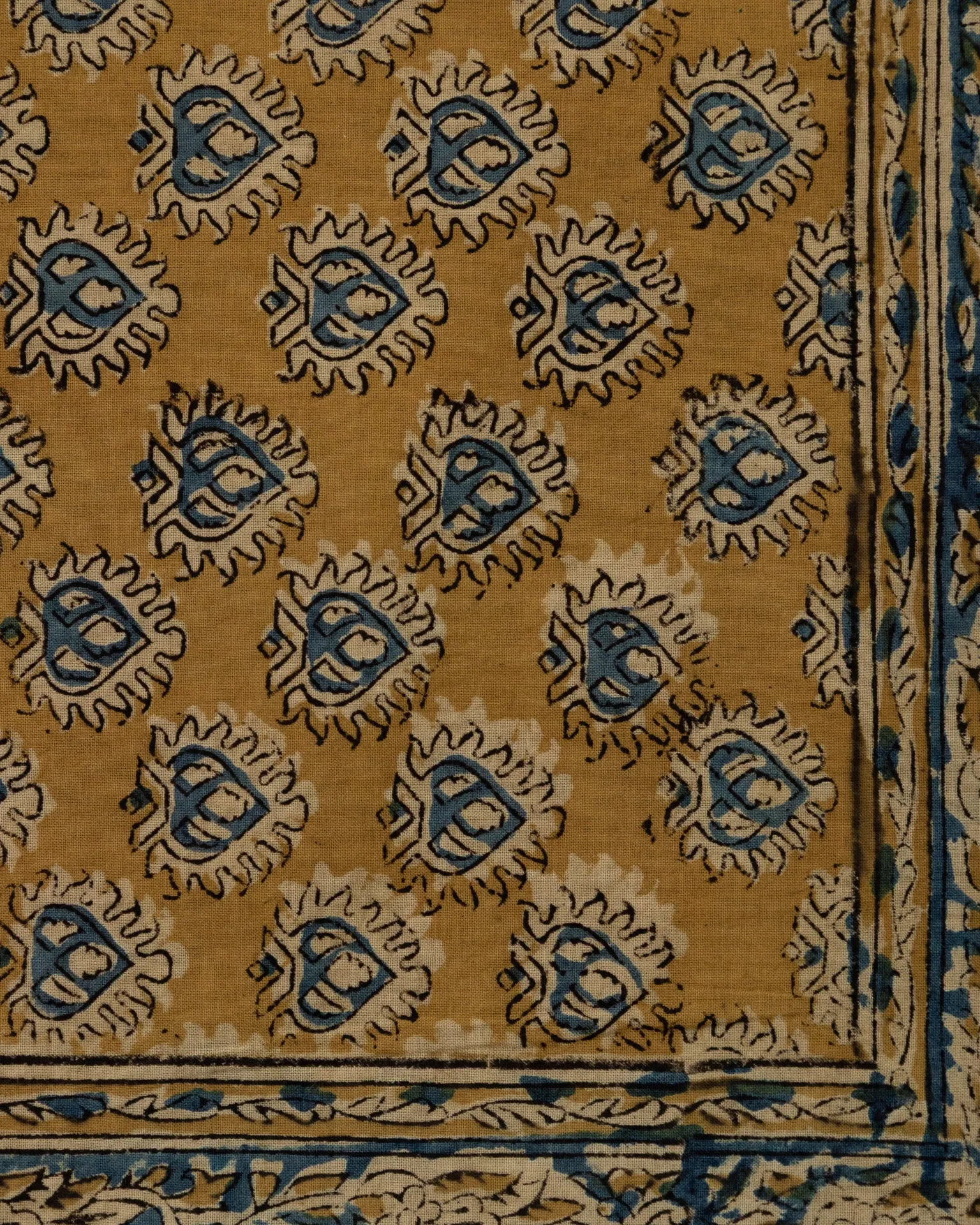 Hand Blocked Bandana in Dandelion sold by Quaker Marine Supply product image thumbnail 2