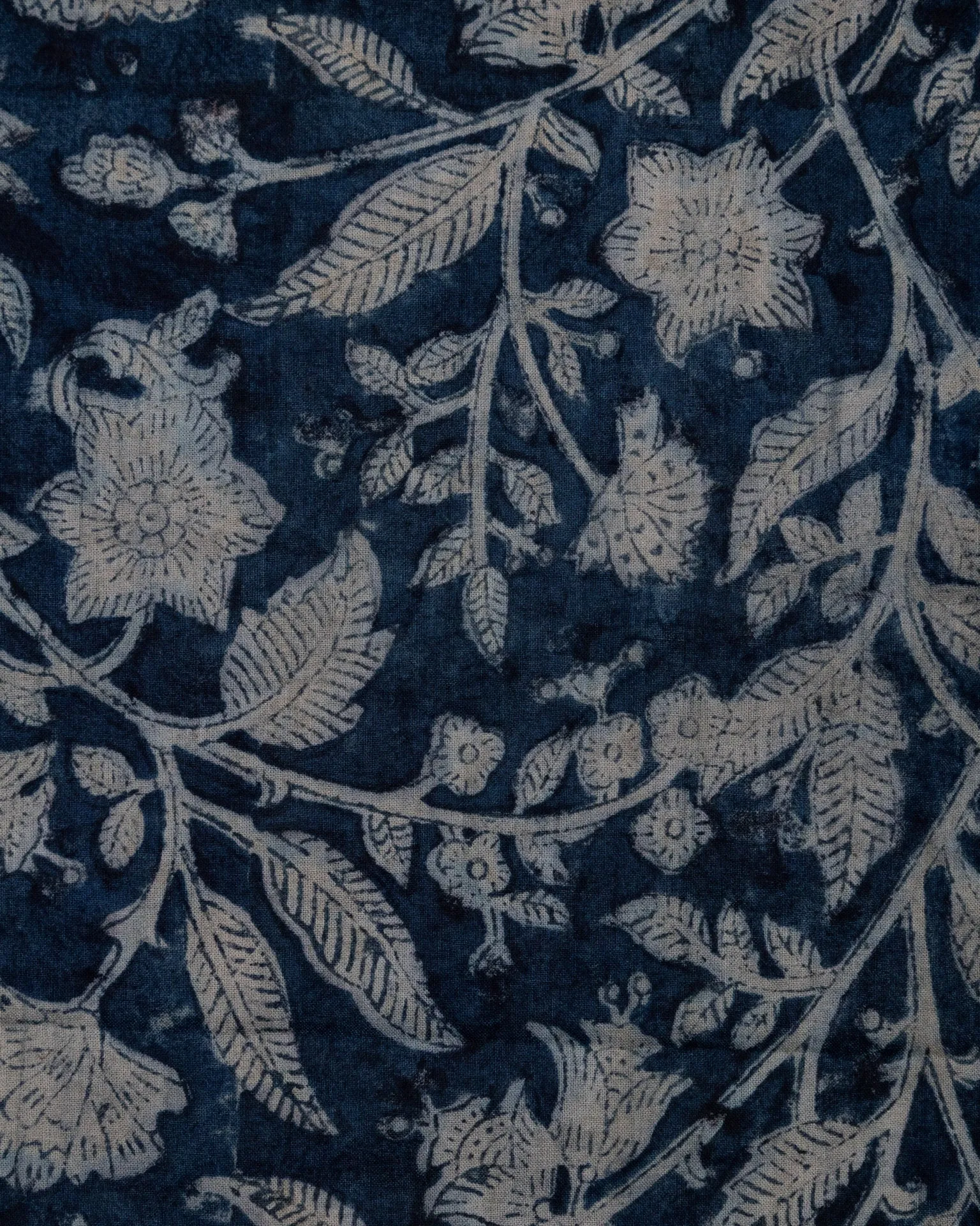 Hand Blocked Bandana in Azure sold by Quaker Marine Supply product image thumbnail 2