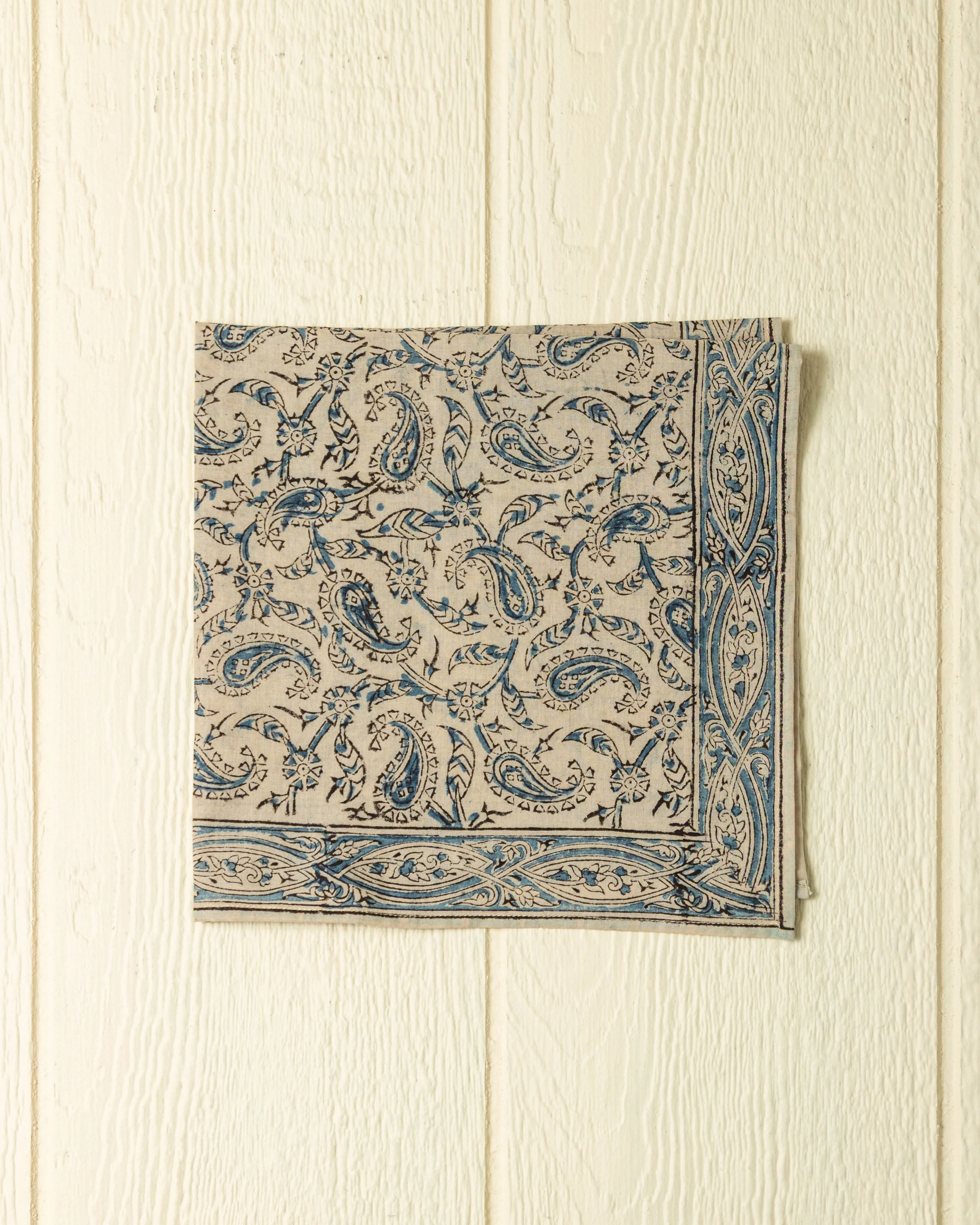 Hand Blocked Bandana in Beech Wood sold by Quaker Marine Supply