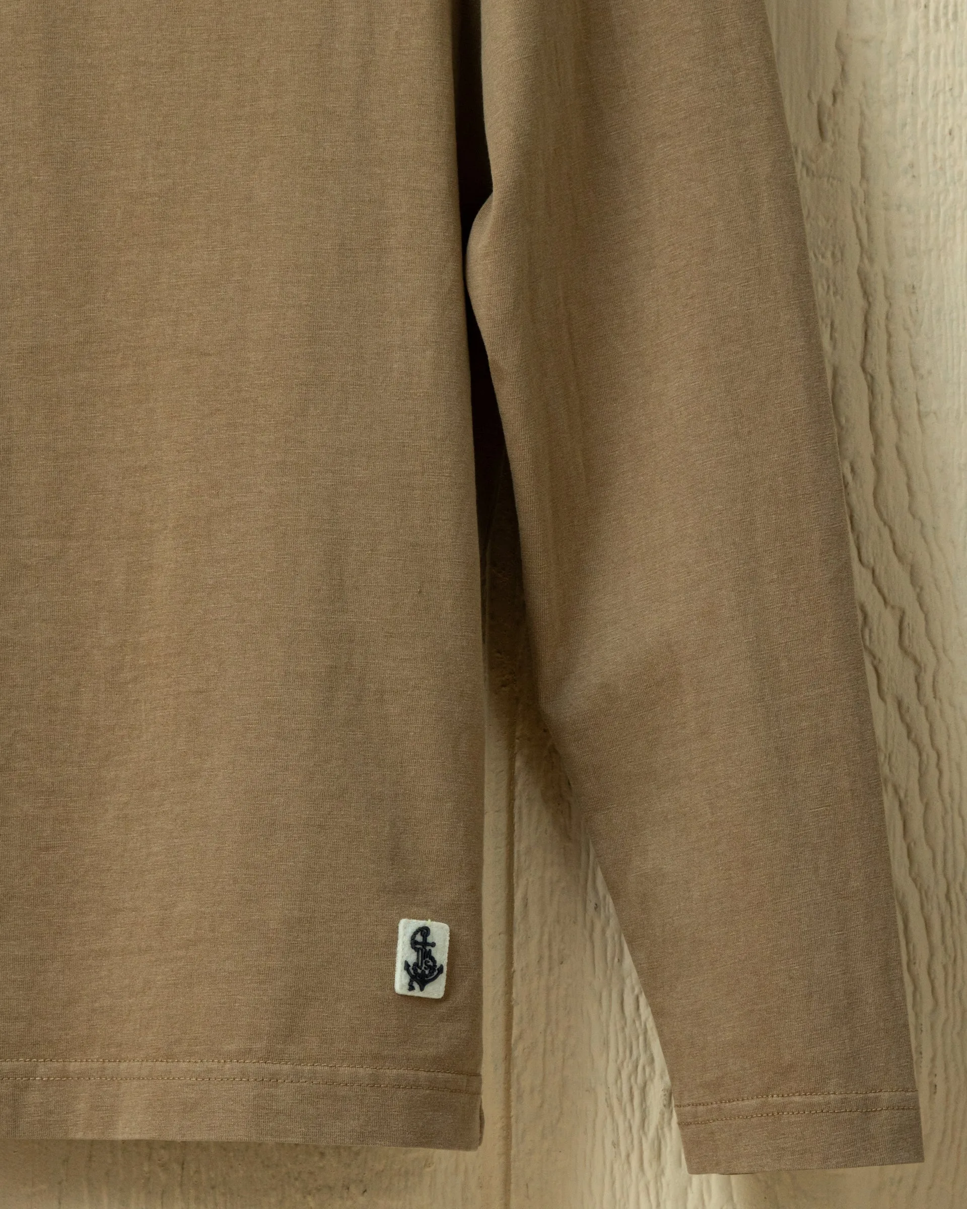 Long Sleeve Salt Washed Polo in Driftwood sold by Quaker Marine Supply product image thumbnail 3