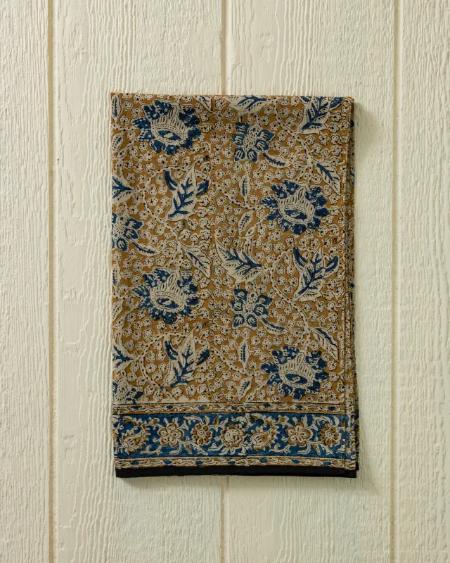 Hand Blocked Scarf in Sun sold by Quaker Marine Supply