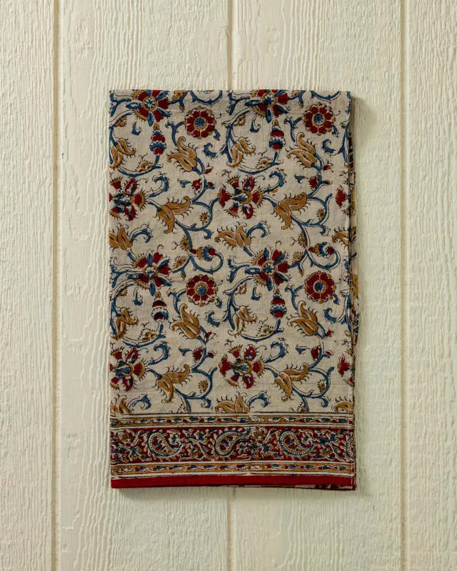 Hand Blocked Scarf in Bluebonnet sold by Quaker Marine Supply