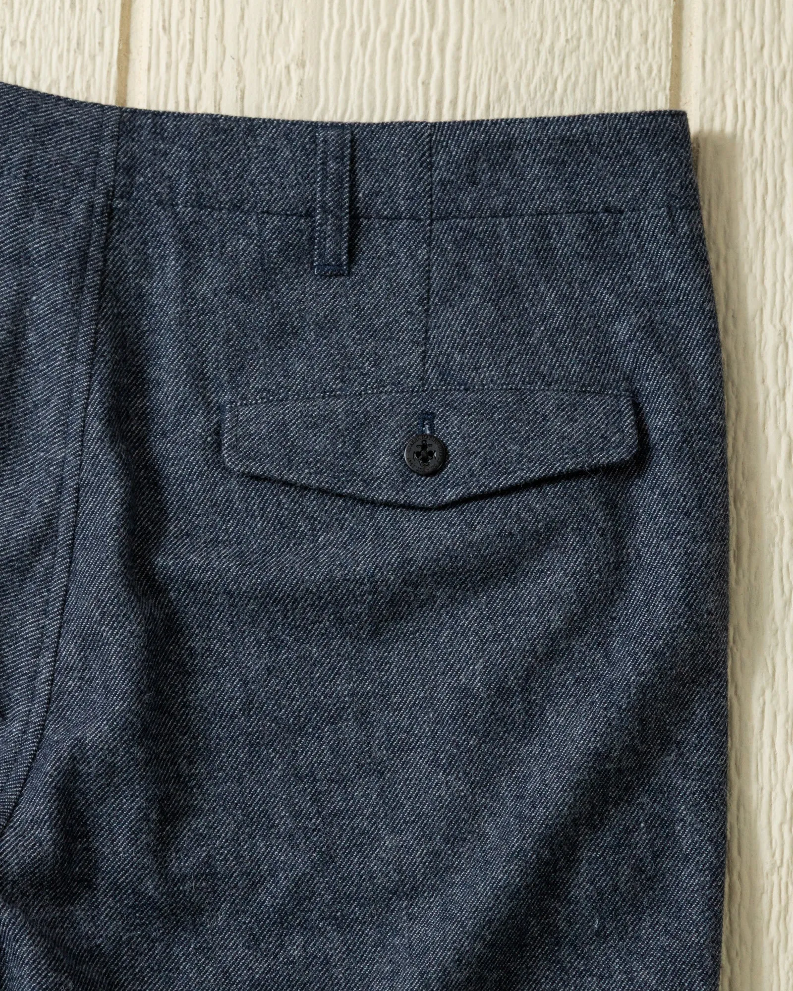 Camden Pant in Navy Twill Washed Wool sold by Quaker Marine Supply product image thumbnail 3