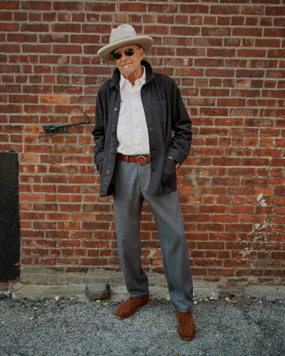 French Workman’s Jacket in Graphite Herringbone sold by Quaker Marine Supply product image thumbnail 2