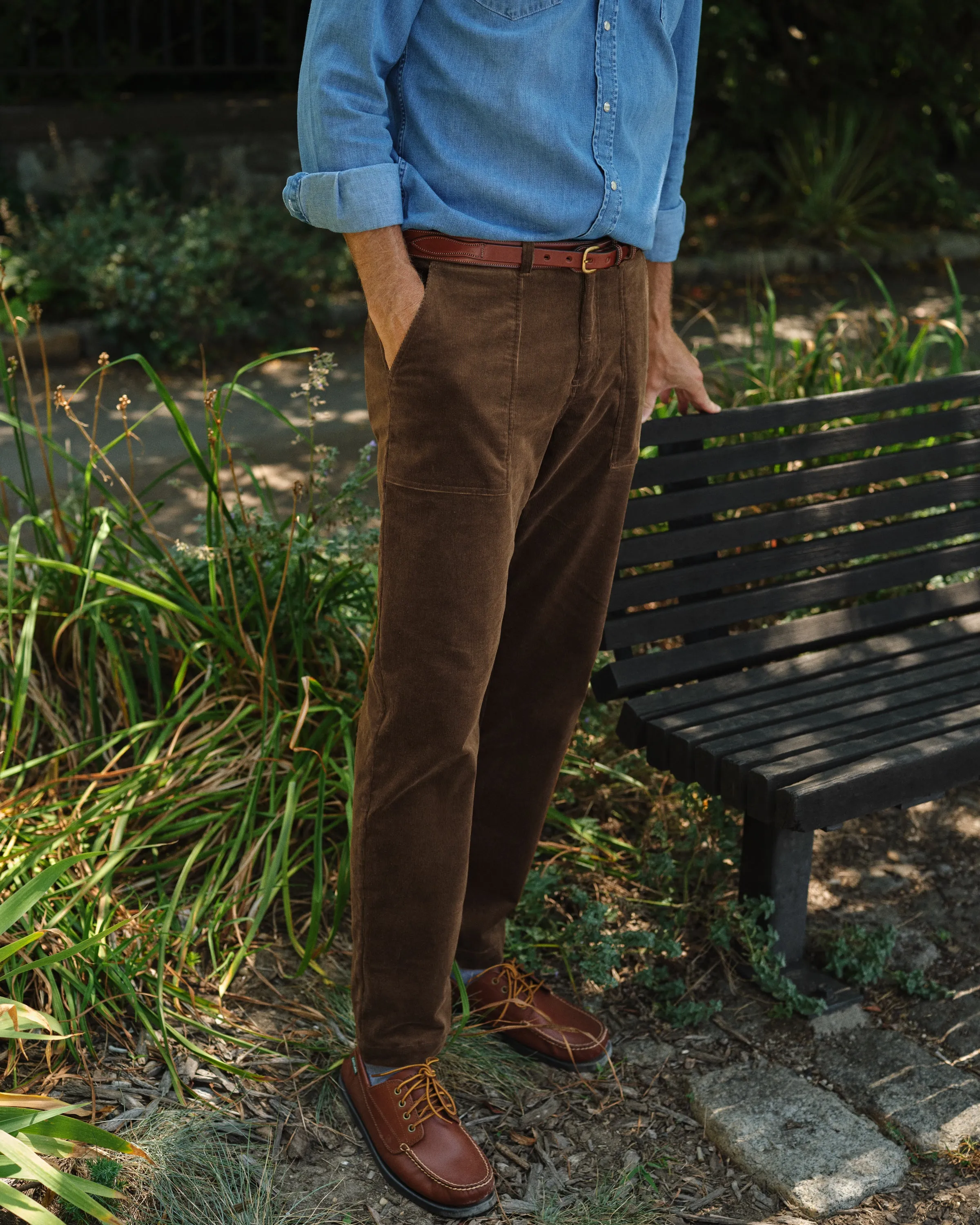 Bridle Strap Ranger Belt in Oak Bark sold by Quaker Marine Supply