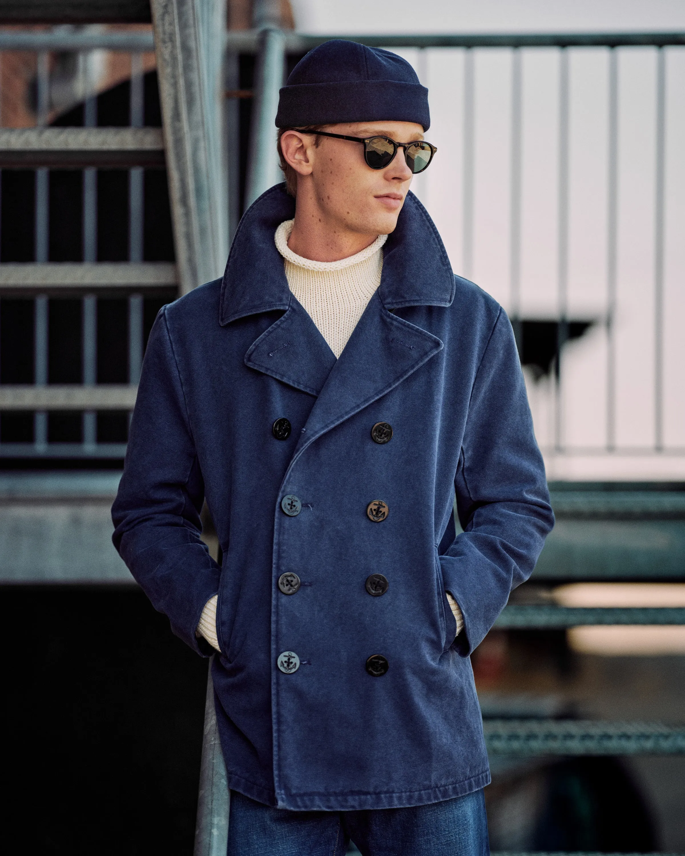 Atlantis Peacoat in Navy sold by Quaker Marine Supply product image thumbnail 4