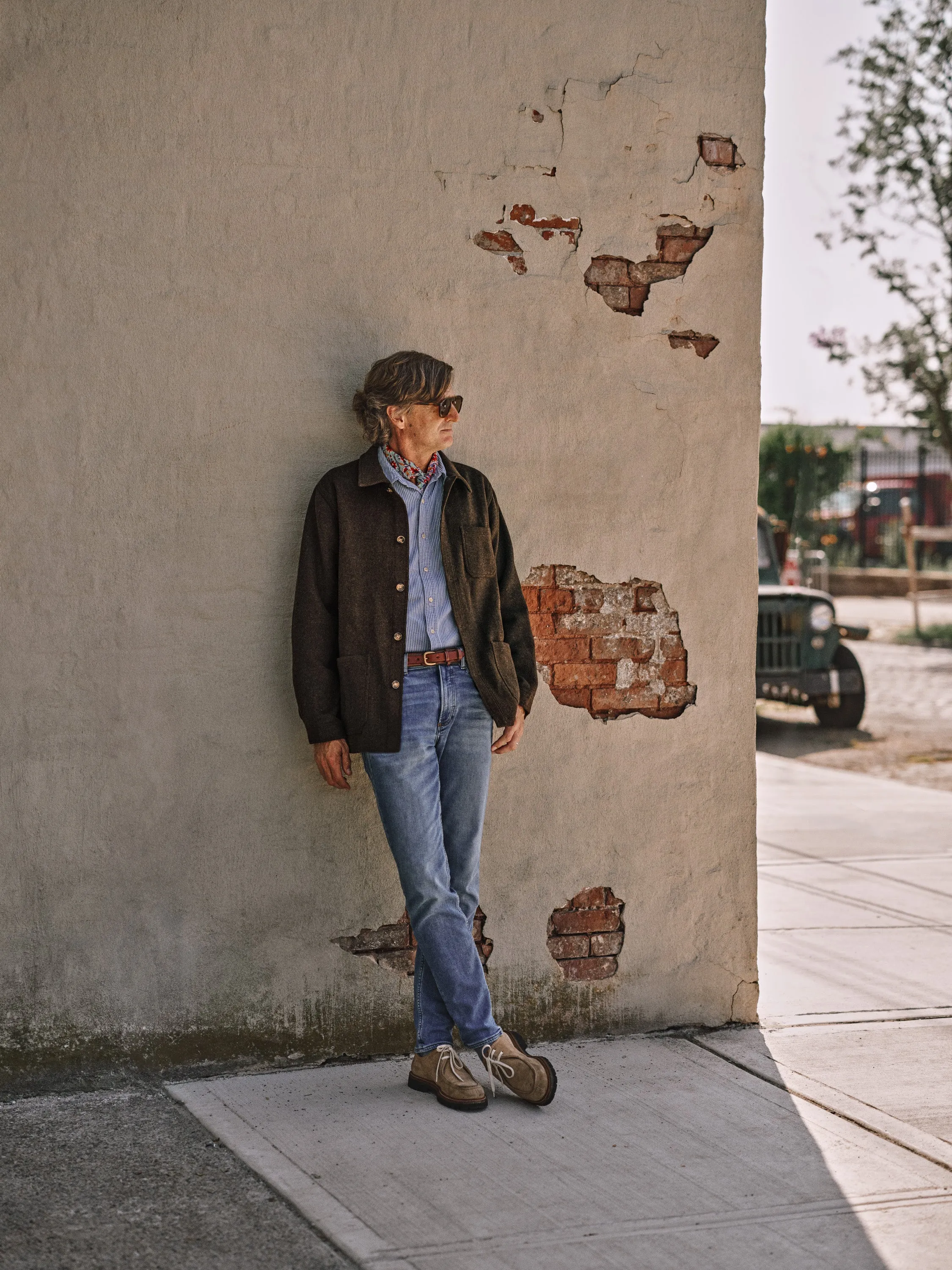 Double Face Wool French Workman's Jacket in Coffee sold by Quaker Marine Supply product image thumbnail 2