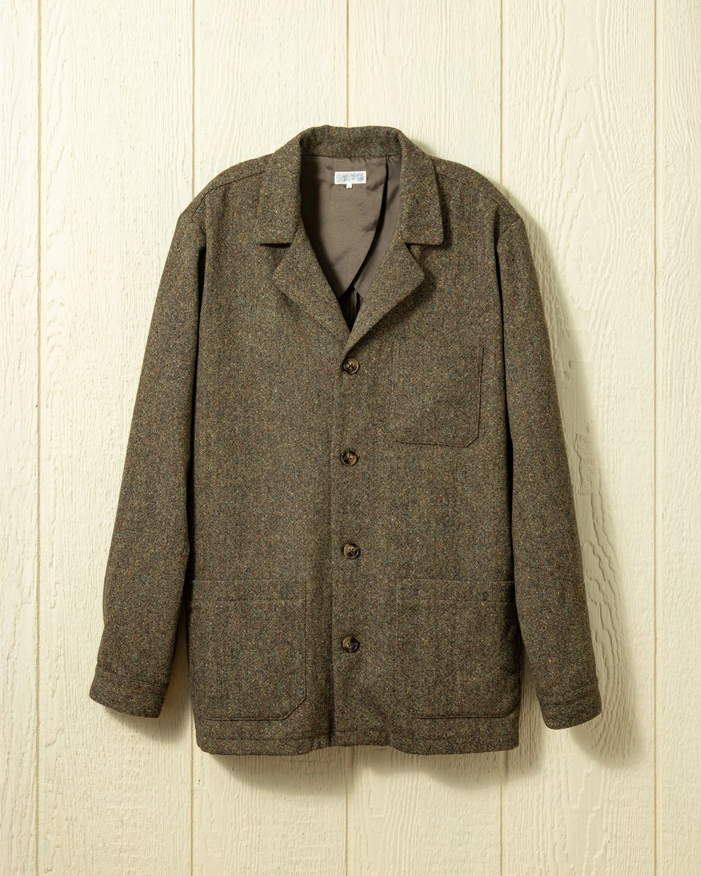 Loafer Jacket in Acorn Donegal sold by Quaker Marine Supply