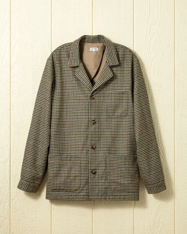 Loafer Jacket in Autumnal Gun Check sold by Quaker Marine Supply