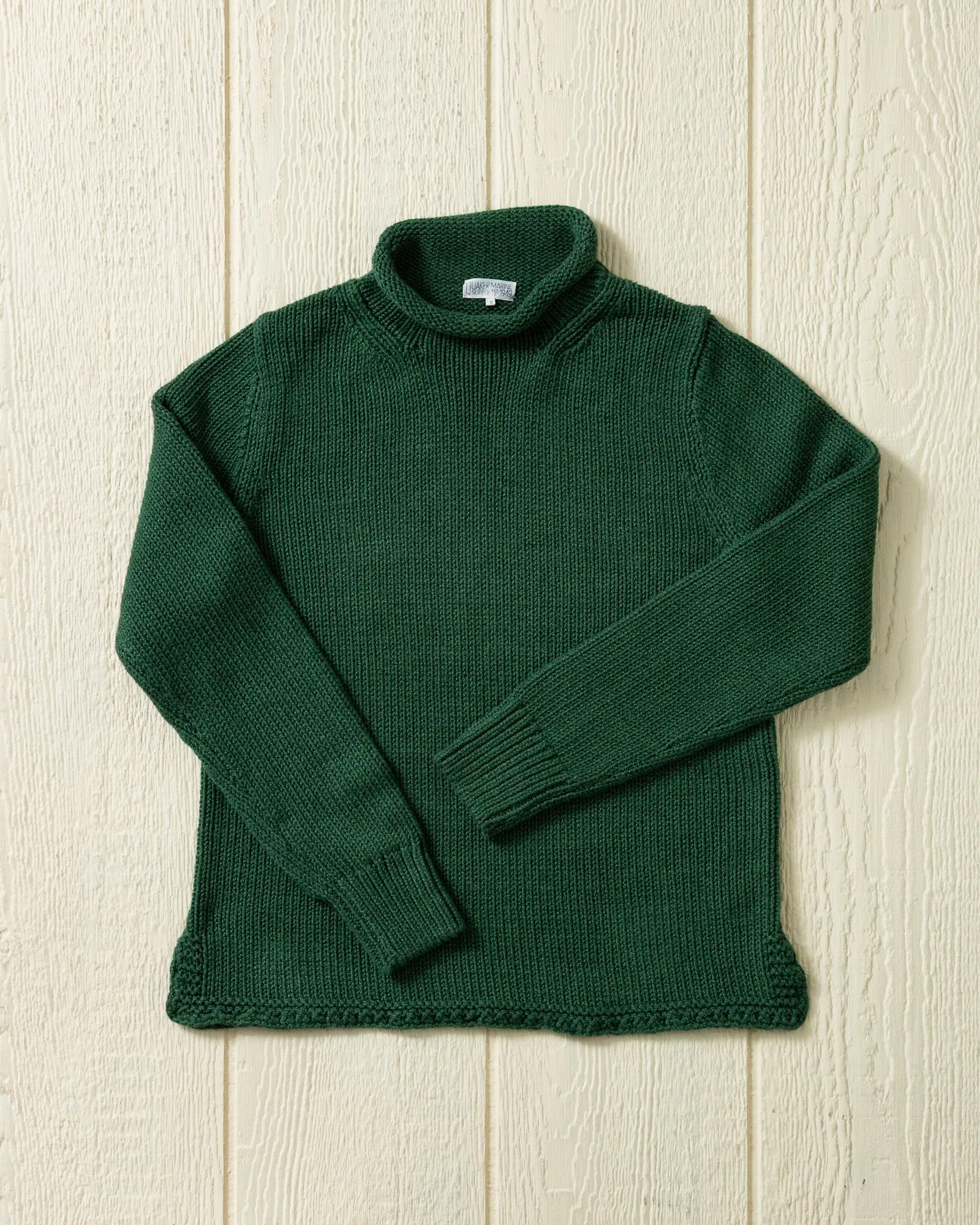 Women's Fisherman's Sweater in Forest Mix sold by Quaker Marine Supply product image thumbnail 2