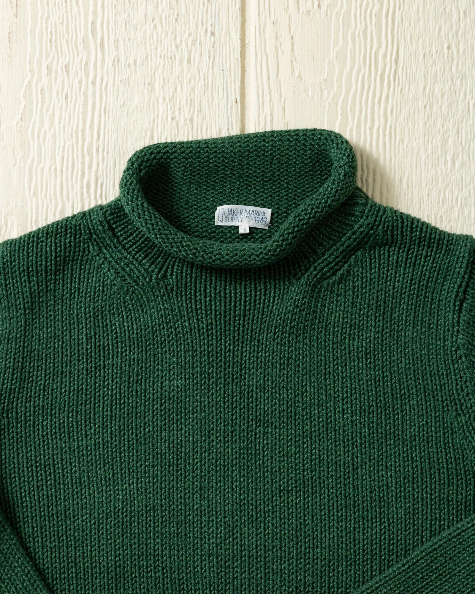 Women's Fisherman's Sweater in Forest Mix sold by Quaker Marine Supply product image thumbnail 5