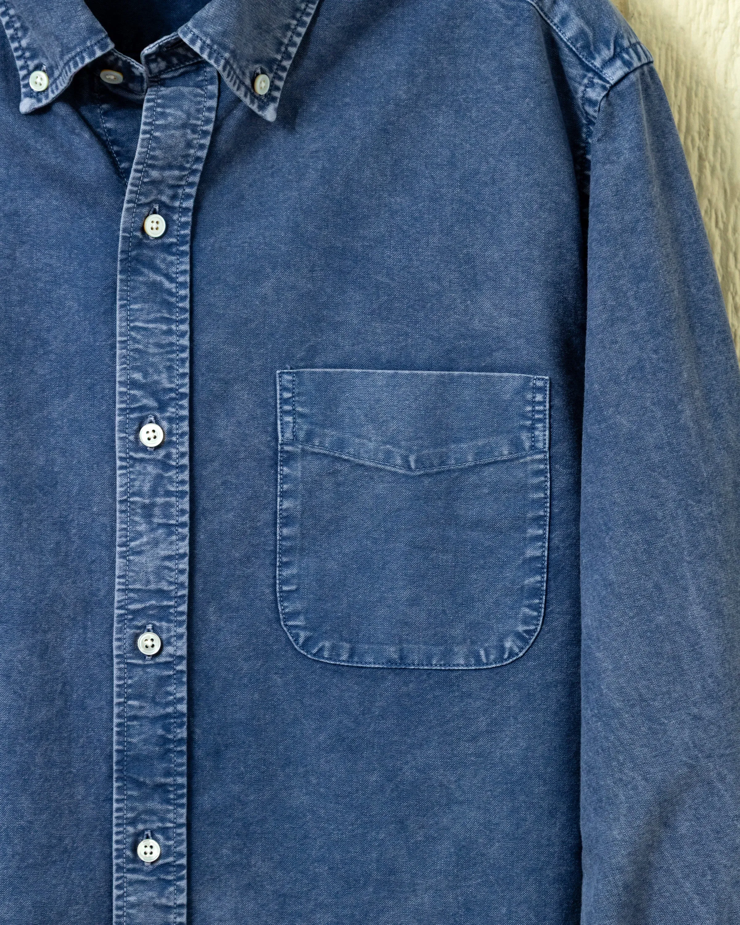 Garment Dyed Oxford Shirt in Ink sold by Quaker Marine Supply product image thumbnail 2