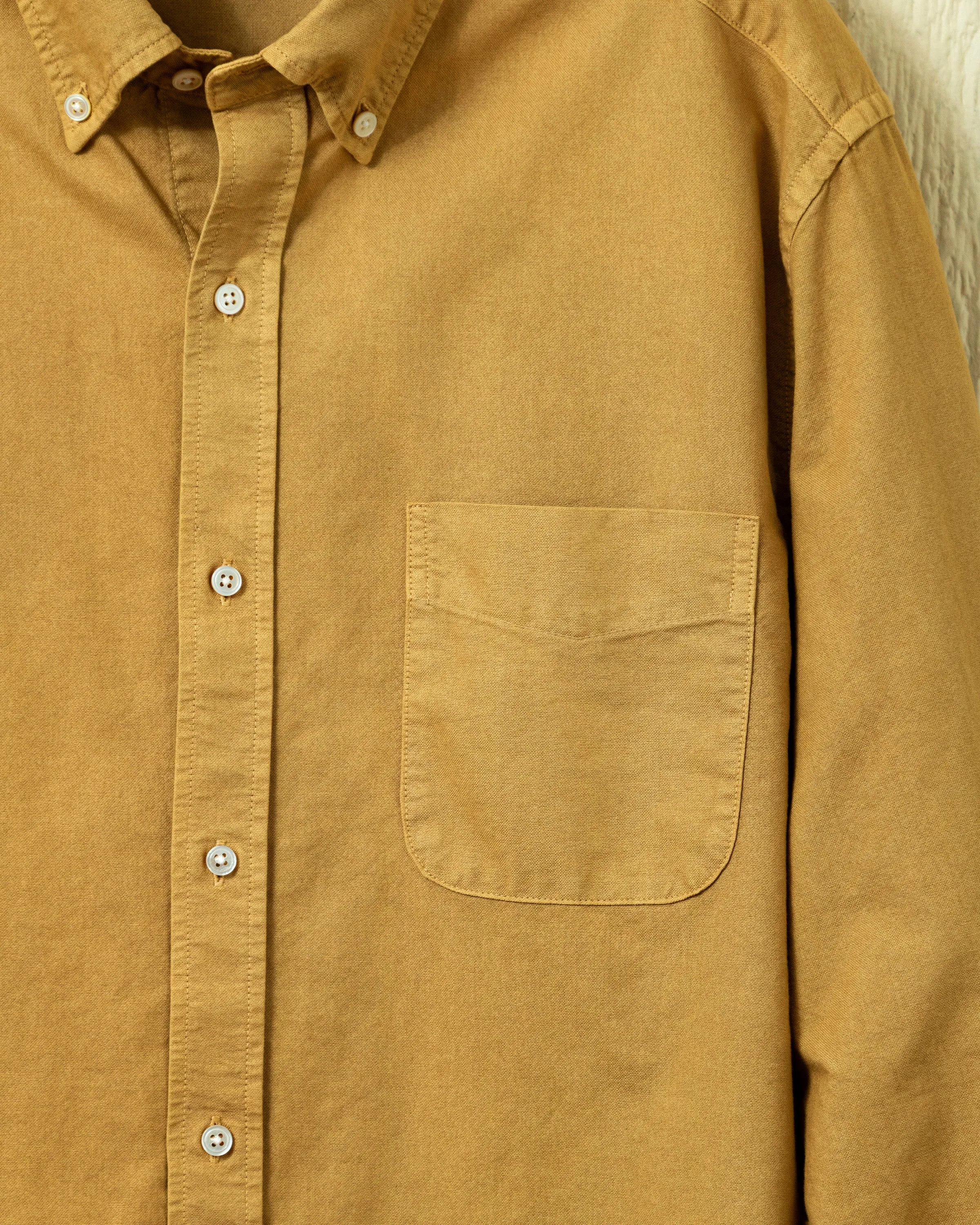 Garment Dyed Oxford Shirt in British Khaki sold by Quaker Marine Supply product image thumbnail 2