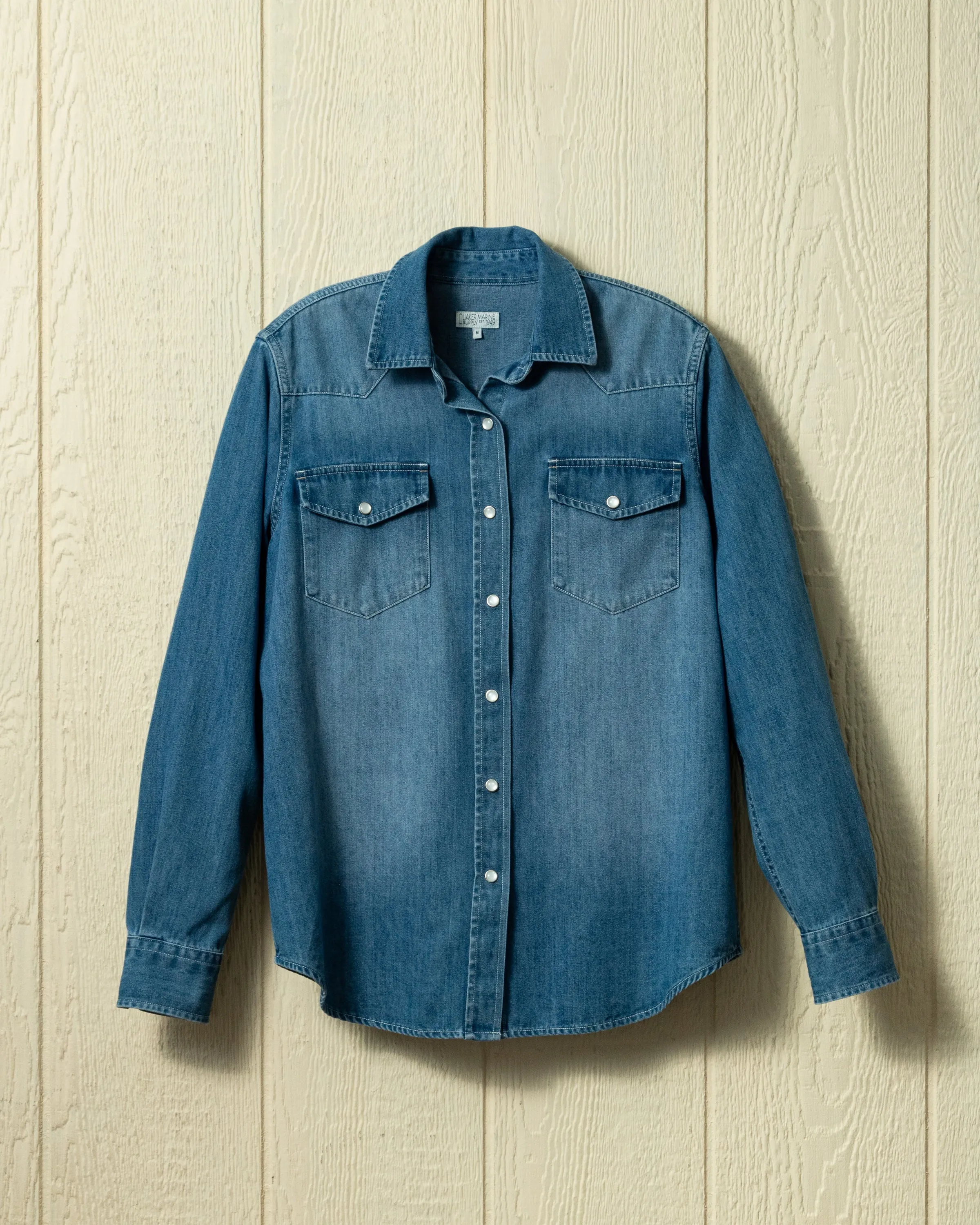 Women's Western Shirt in Denim sold by Quaker Marine Supply product image thumbnail 2