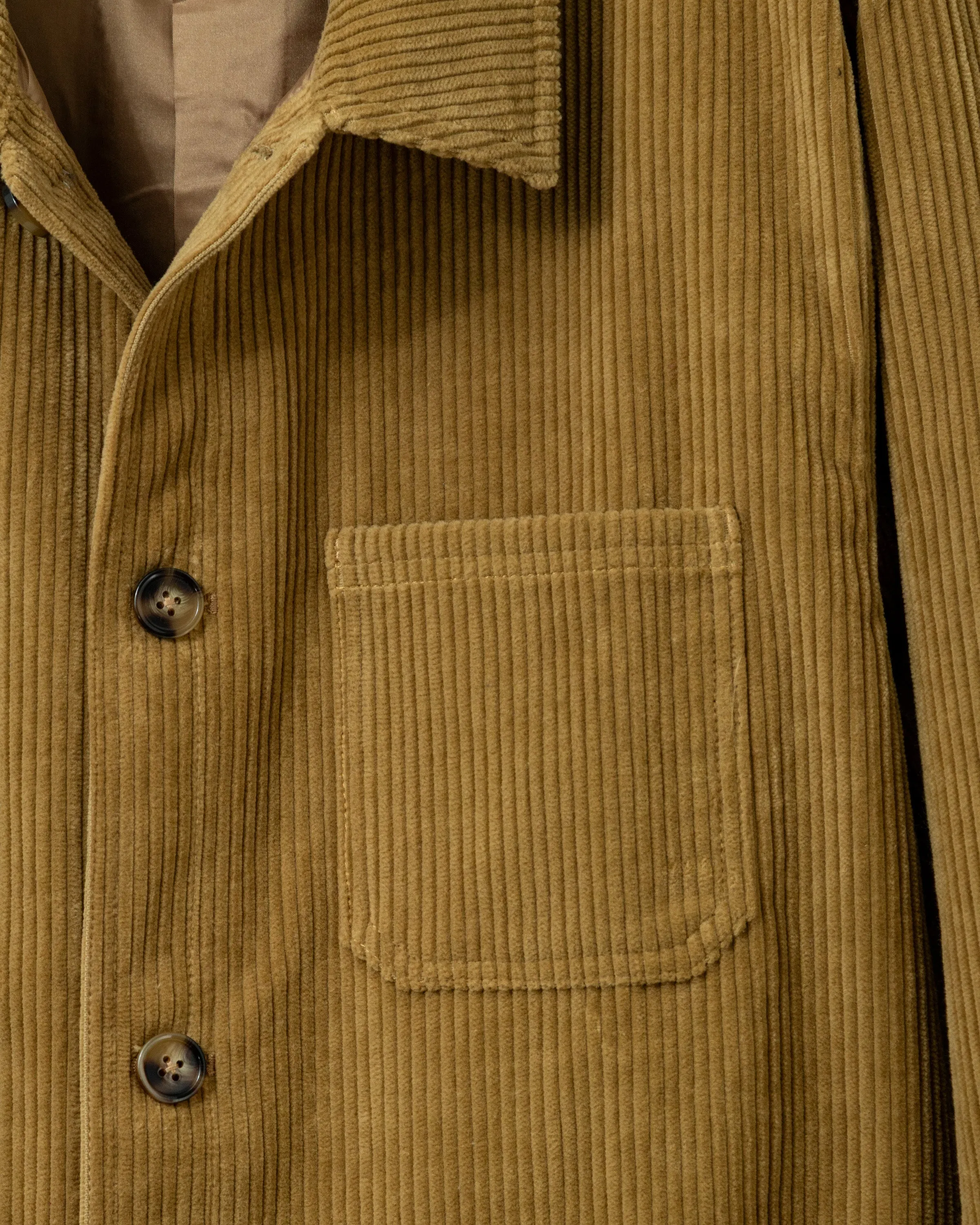 Corduroy French Workman’s Jacket in Khaki sold by Quaker Marine Supply product image thumbnail 2