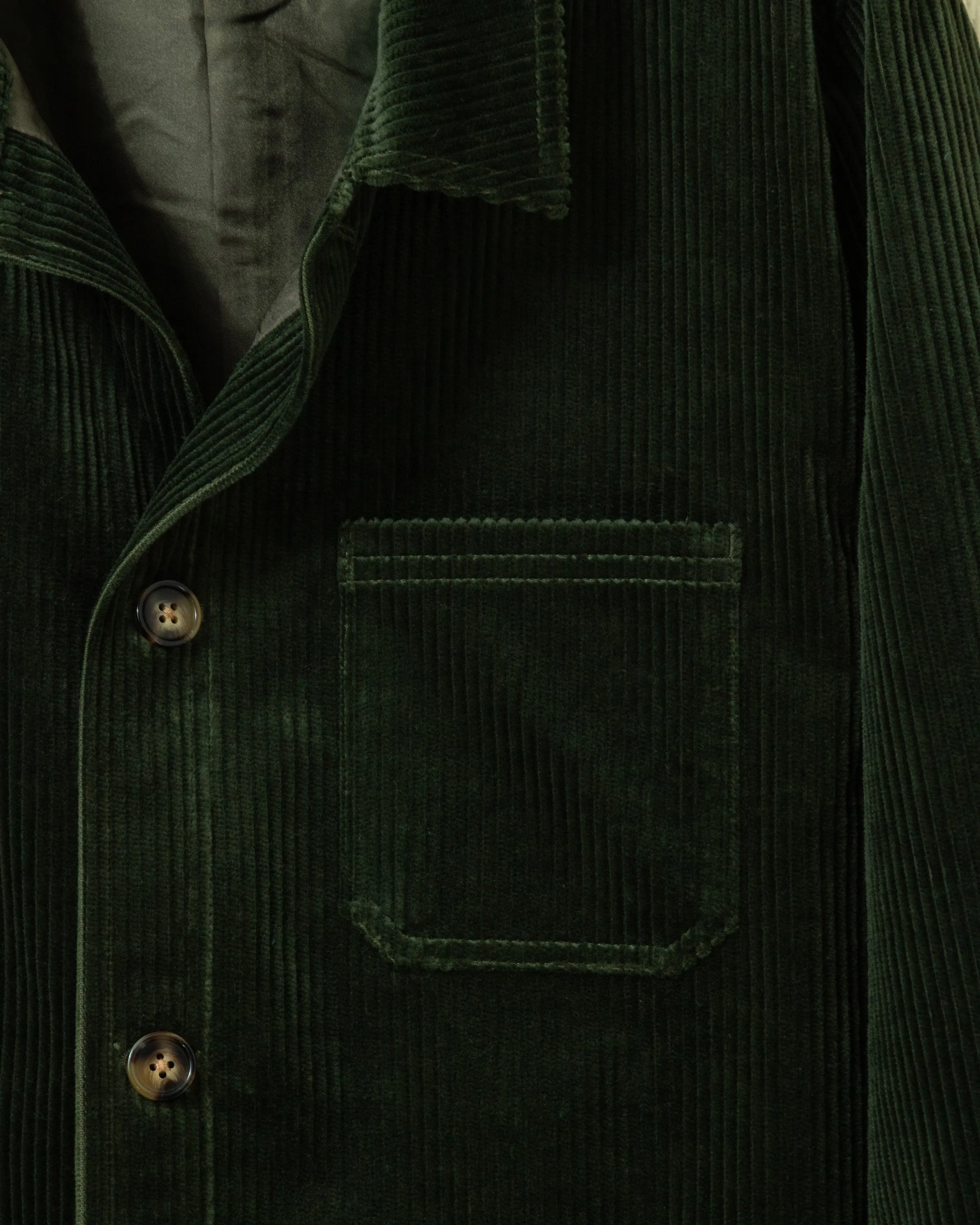 Corduroy French Workman’s Jacket in Pine sold by Quaker Marine Supply product image thumbnail 2