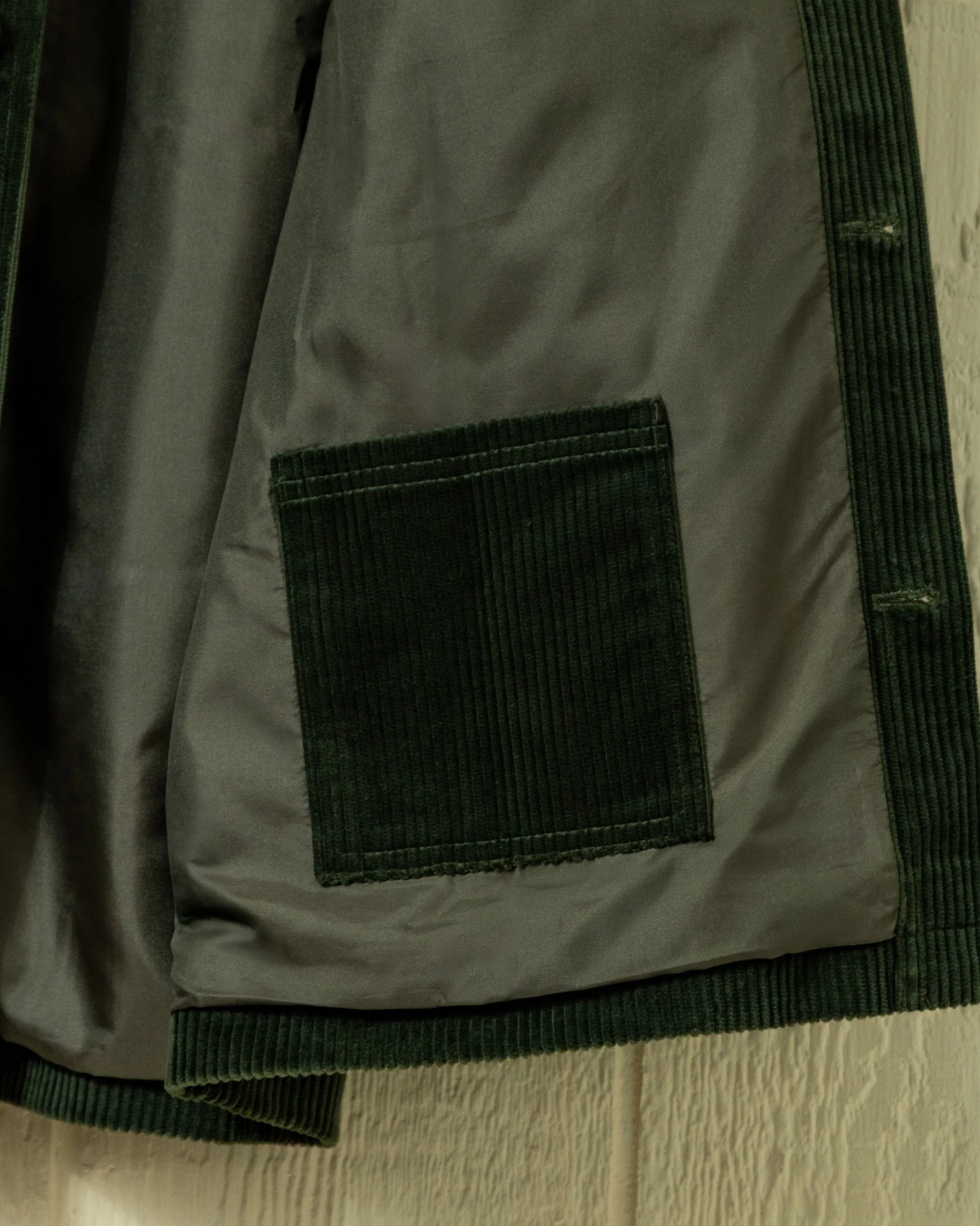 Corduroy French Workman’s Jacket in Pine sold by Quaker Marine Supply product image thumbnail 4