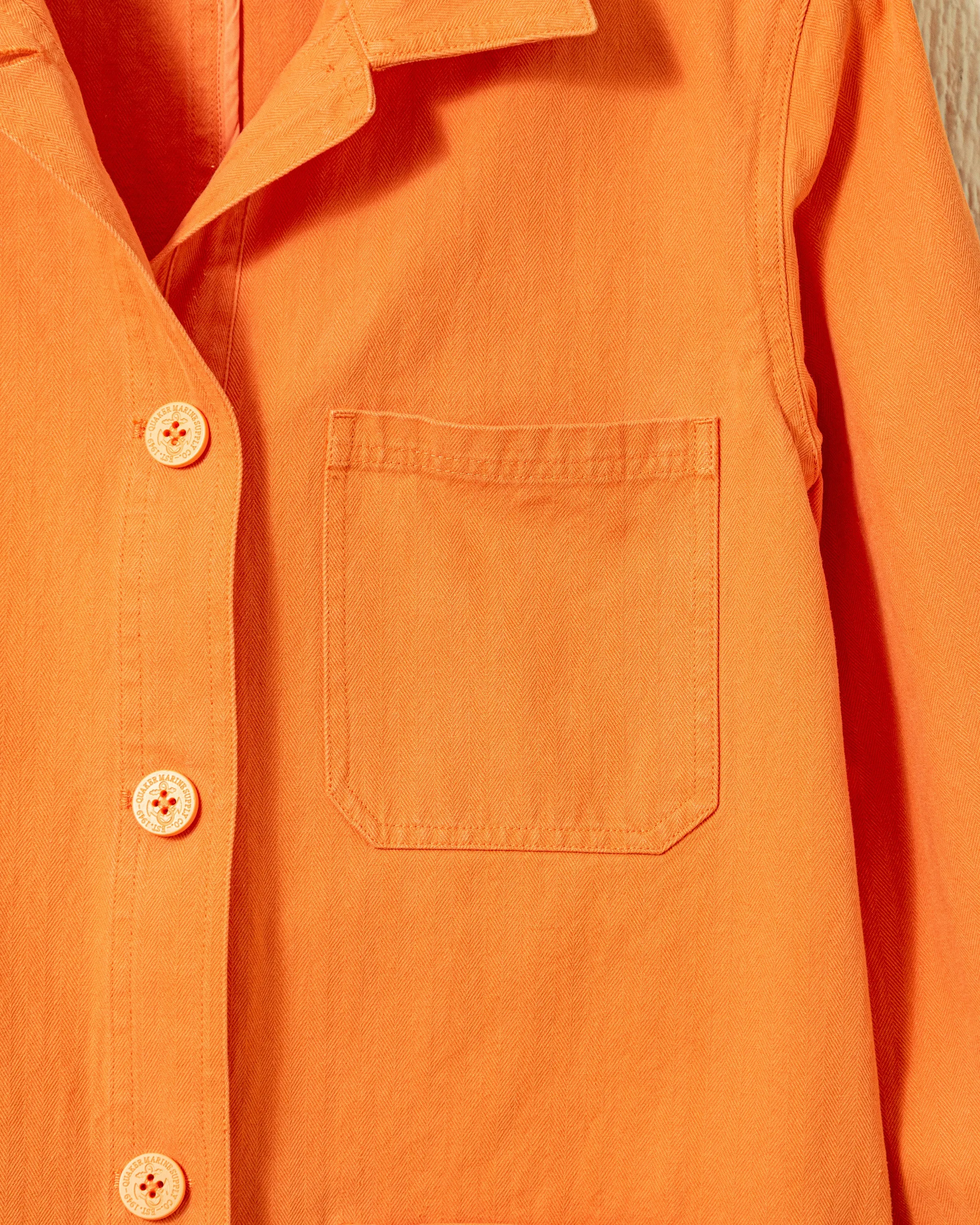 Women’s French Workman’s Jacket in Amber Herringbone sold by Quaker Marine Supply product image thumbnail 2