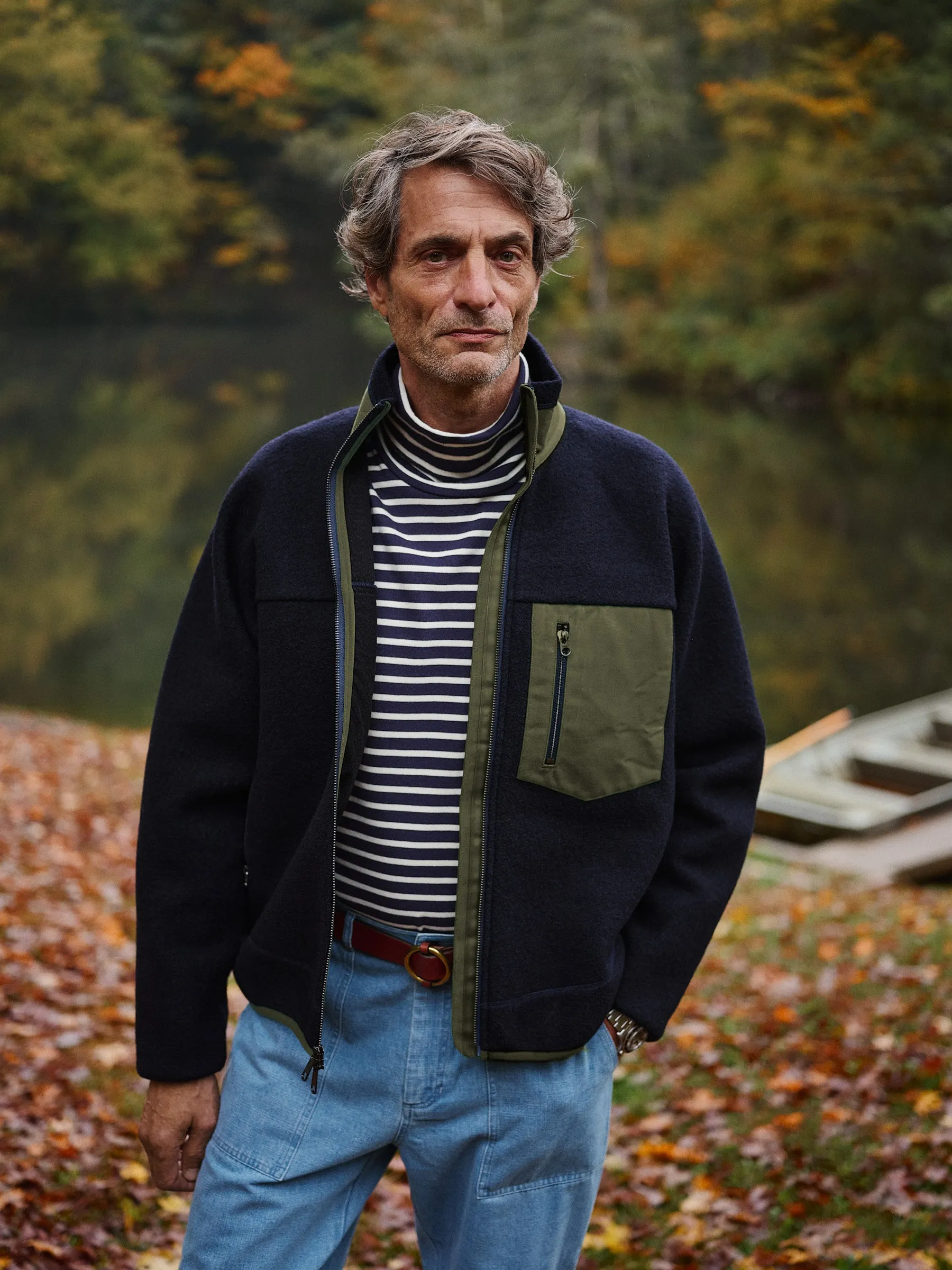 Whalsay Fleece in Navy Felted Wool sold by Quaker Marine Supply product image thumbnail 2