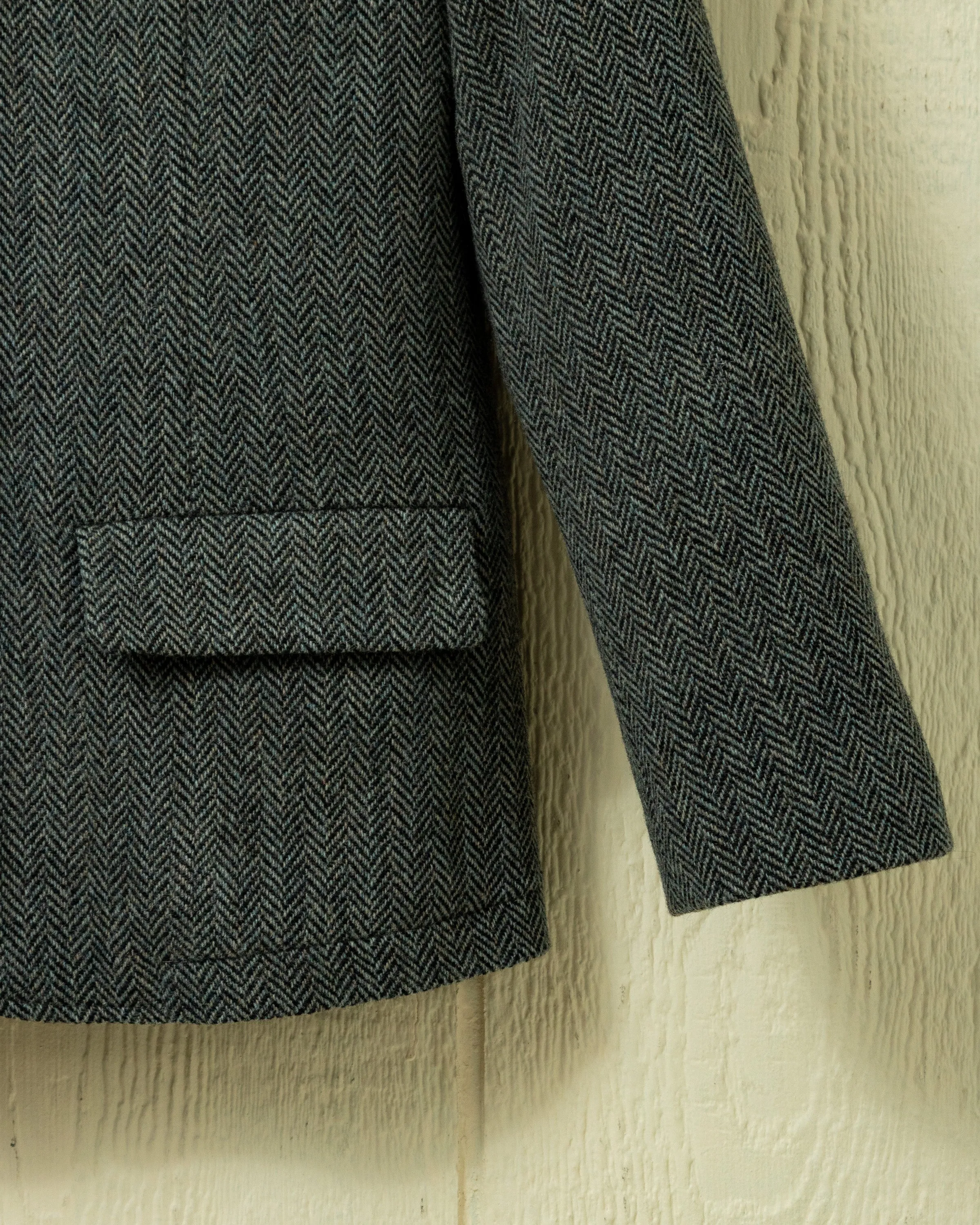 Andover Tweed Blazer in Grey Herringbone sold by Quaker Marine Supply product image thumbnail 2