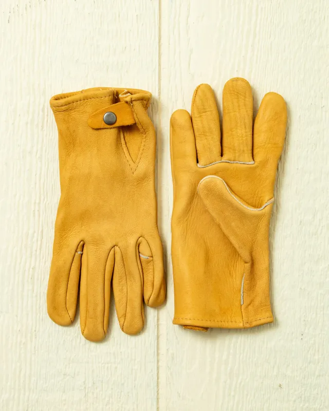Unlined Work Gloves in Elkskin sold by Quaker Marine Supply