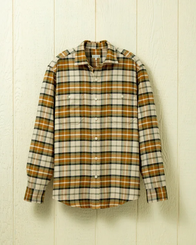 Cavalry Twill Chore Shirt in British Khaki sold by Quaker Marine Supply