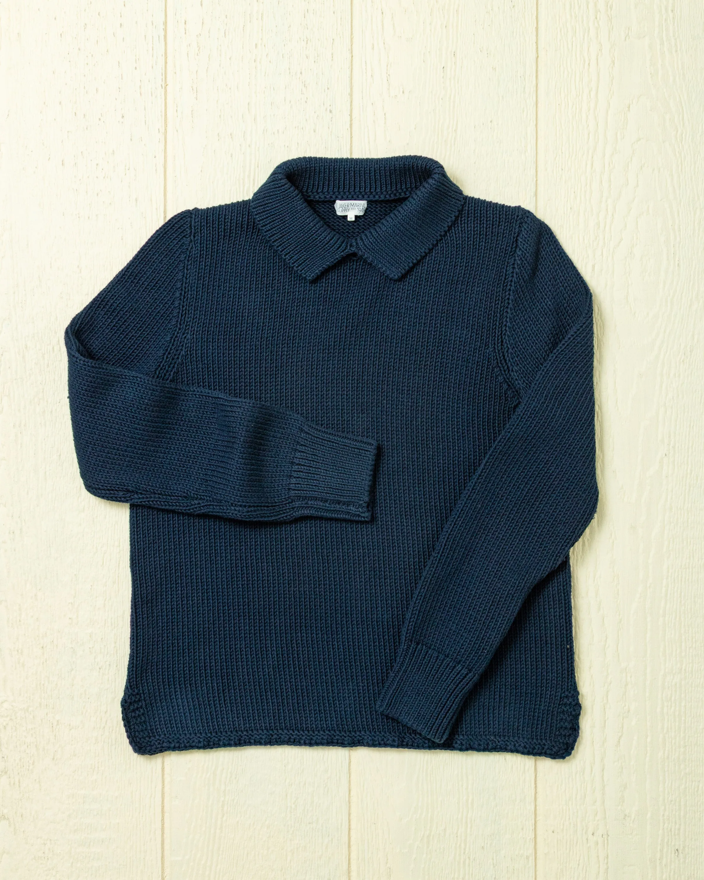 Women's Dock Sweater in Navy sold by Quaker Marine Supply
