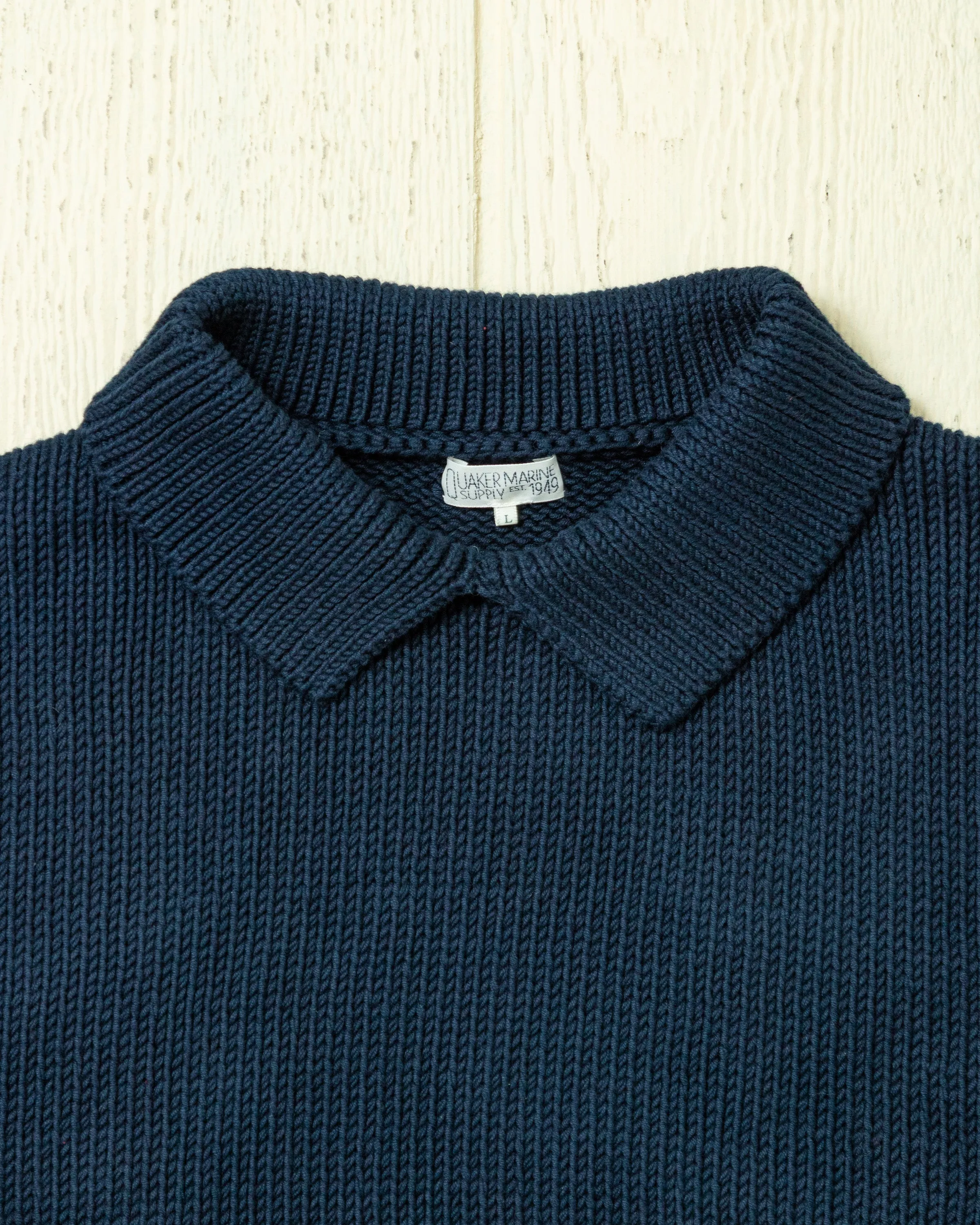(PRE-ORDER) Dock Sweater in Navy sold by Quaker Marine Supply product image thumbnail 2