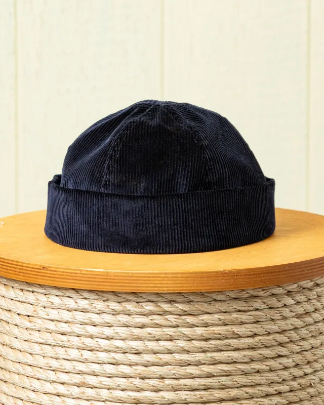 Corduroy Harbour Cap in Navy sold by Quaker Marine Supply