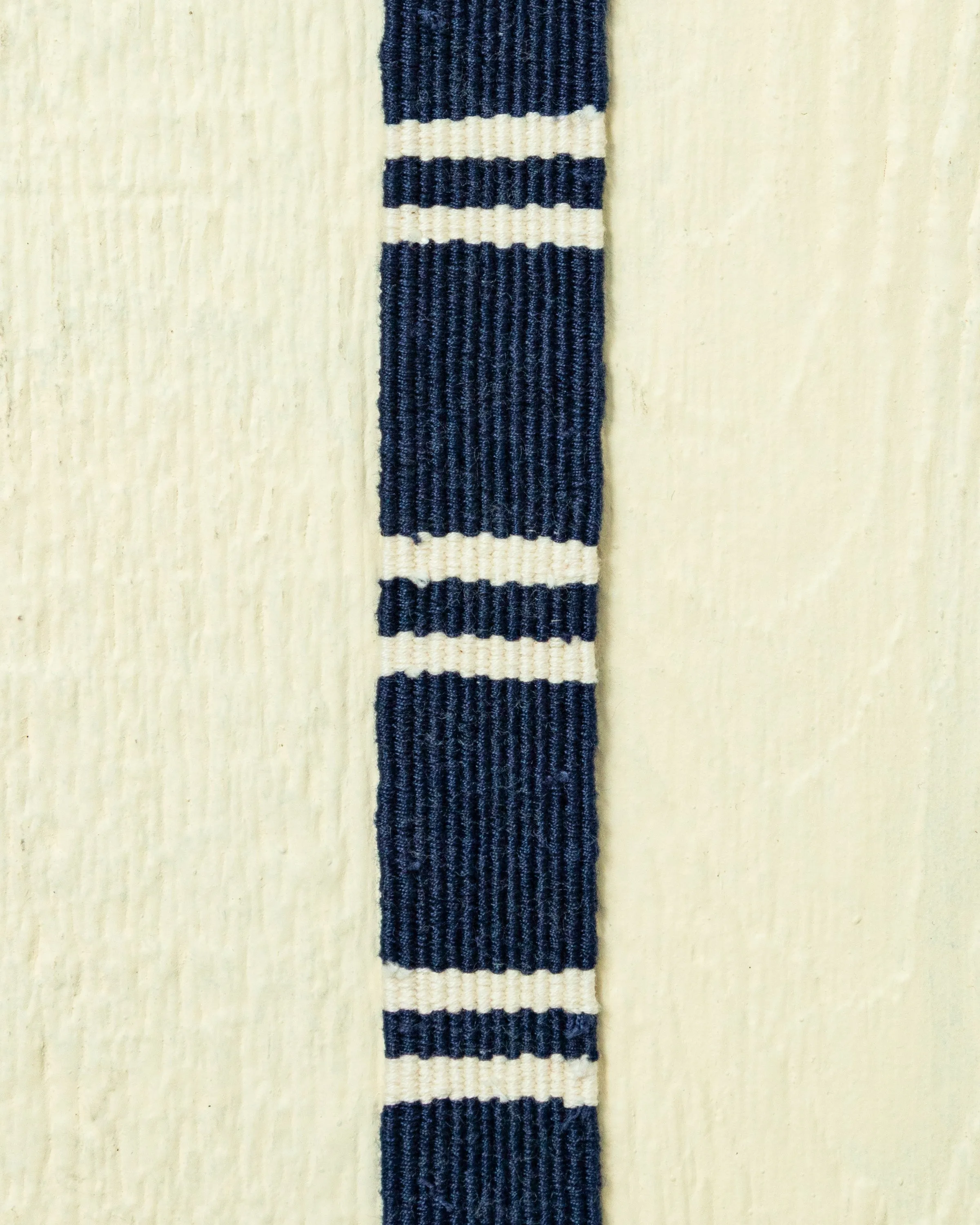 D-Ring Belt in Navy/Cream Regimental Stripe sold by Quaker Marine Supply product image thumbnail 2