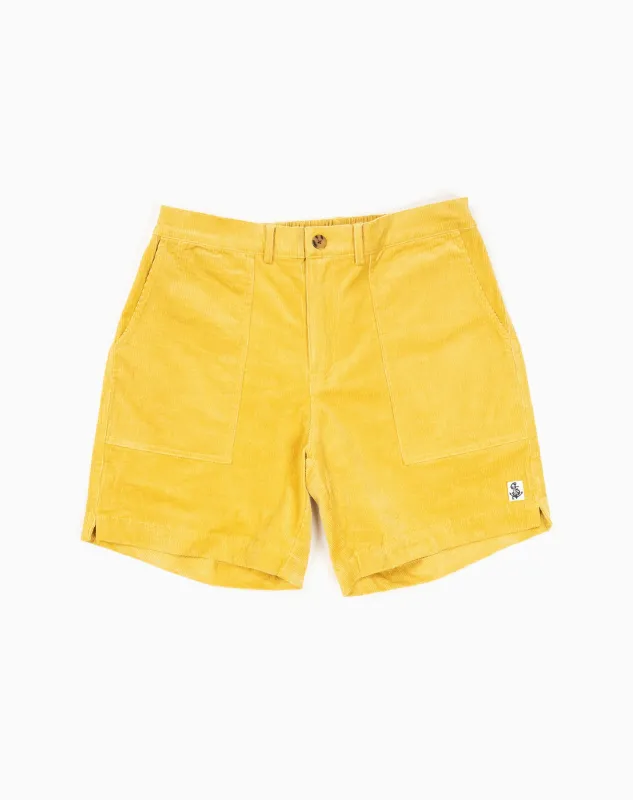 Ventura Short in Yellow Corduroy sold by Quaker Marine Supply