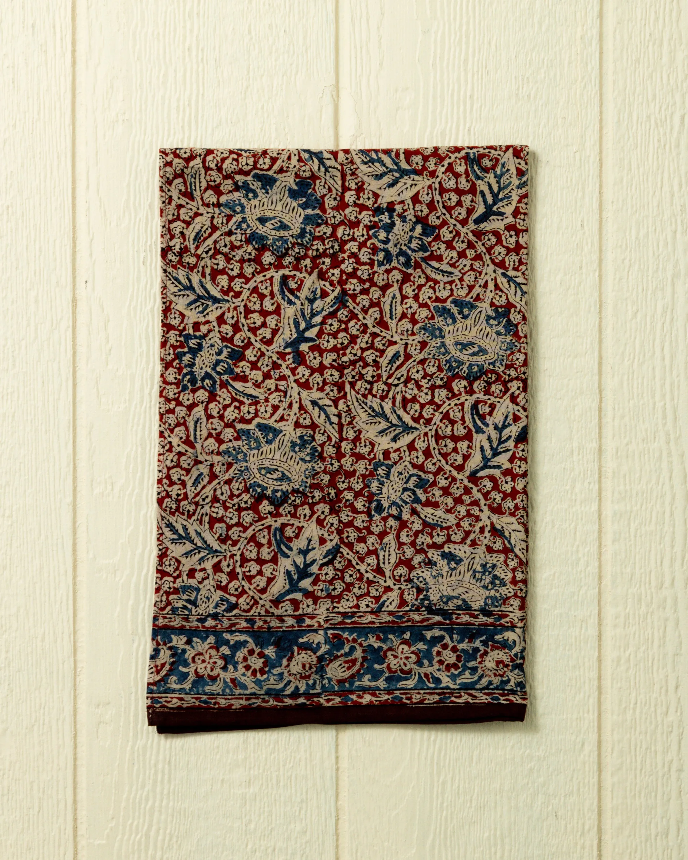 Hand Blocked Scarf in Dahlia sold by Quaker Marine Supply