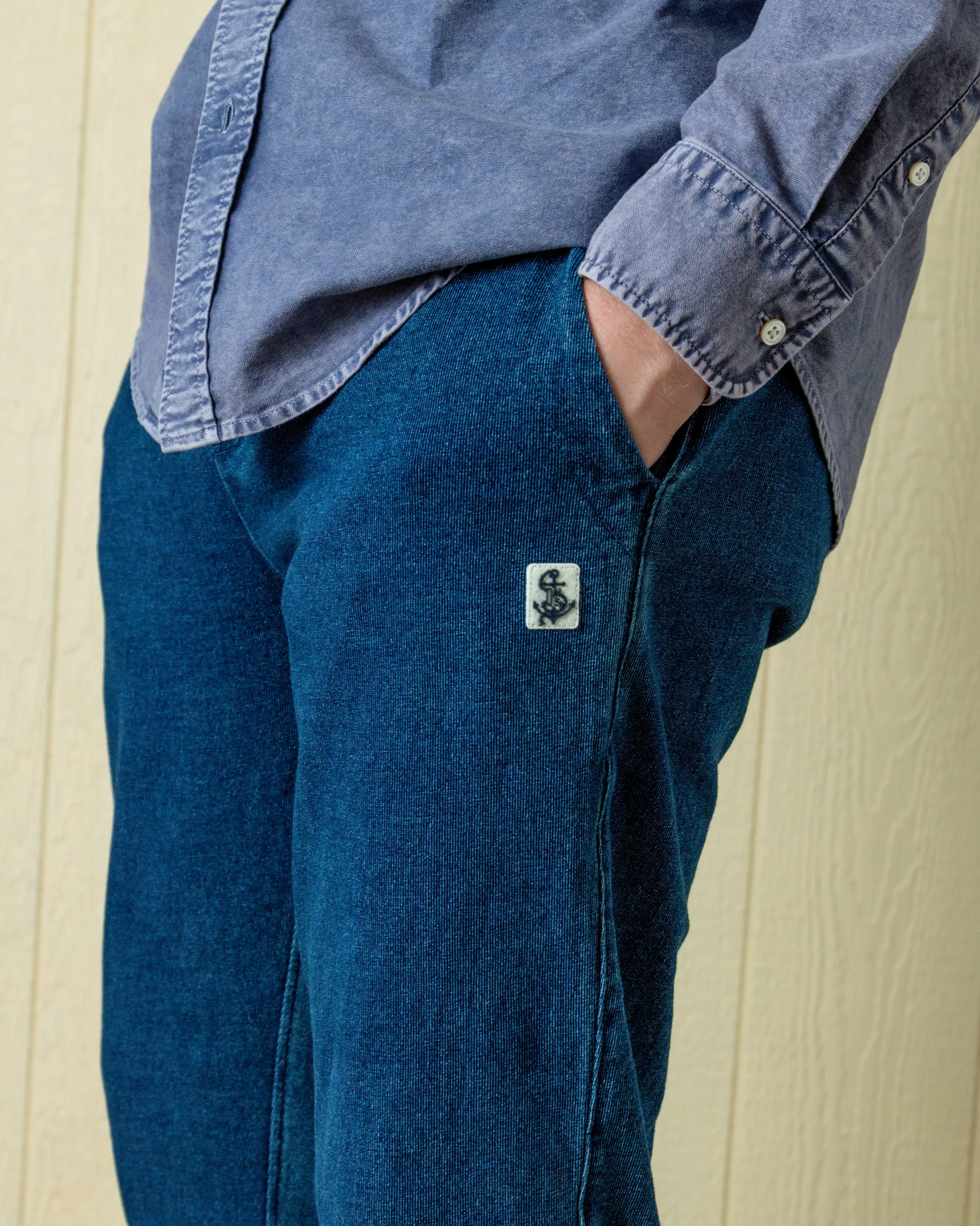 Monterey Sweat Pant in Washed Indigo sold by Quaker Marine Supply product image thumbnail 4