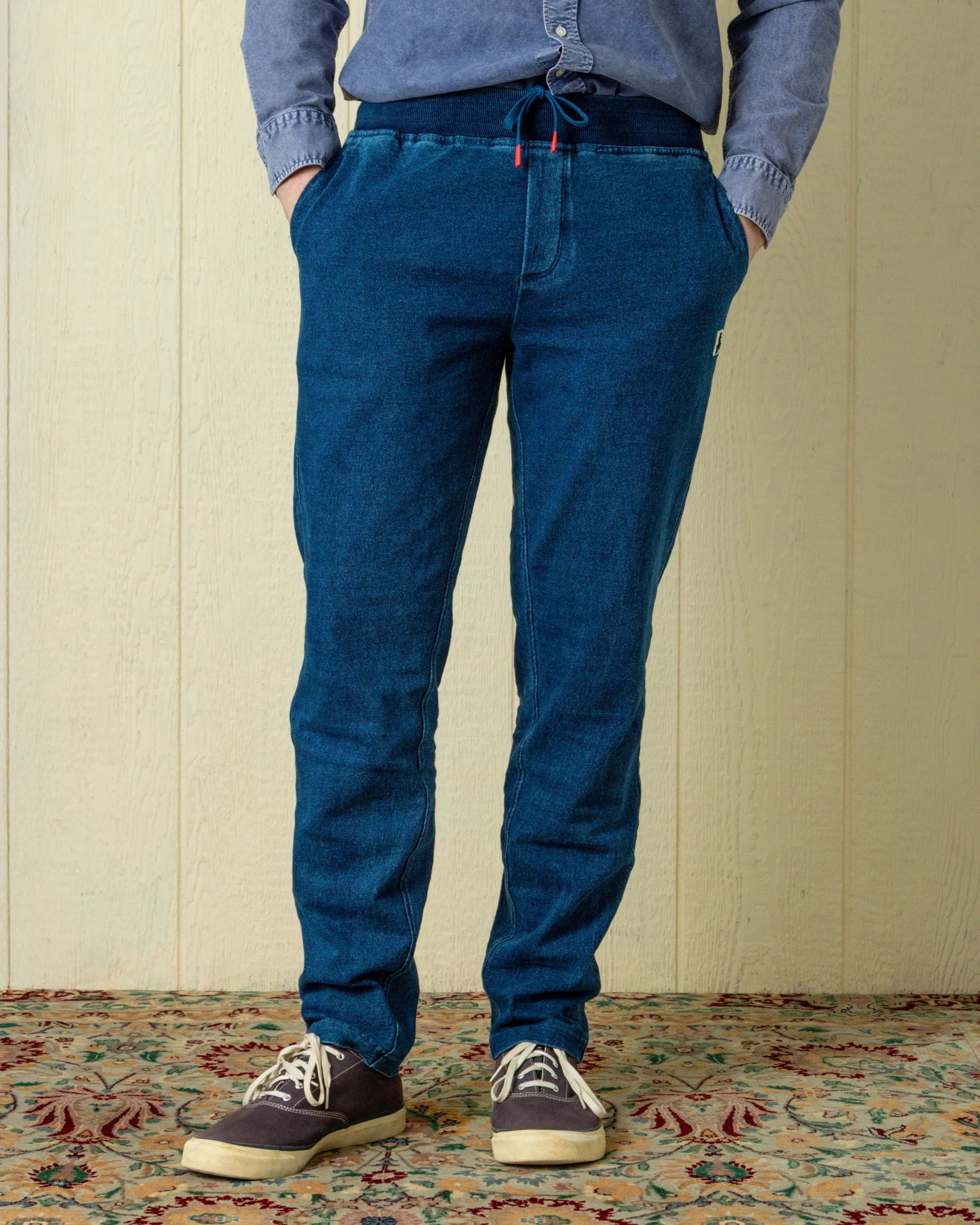 Monterey Sweat Pant in Washed Indigo sold by Quaker Marine Supply product image thumbnail 3