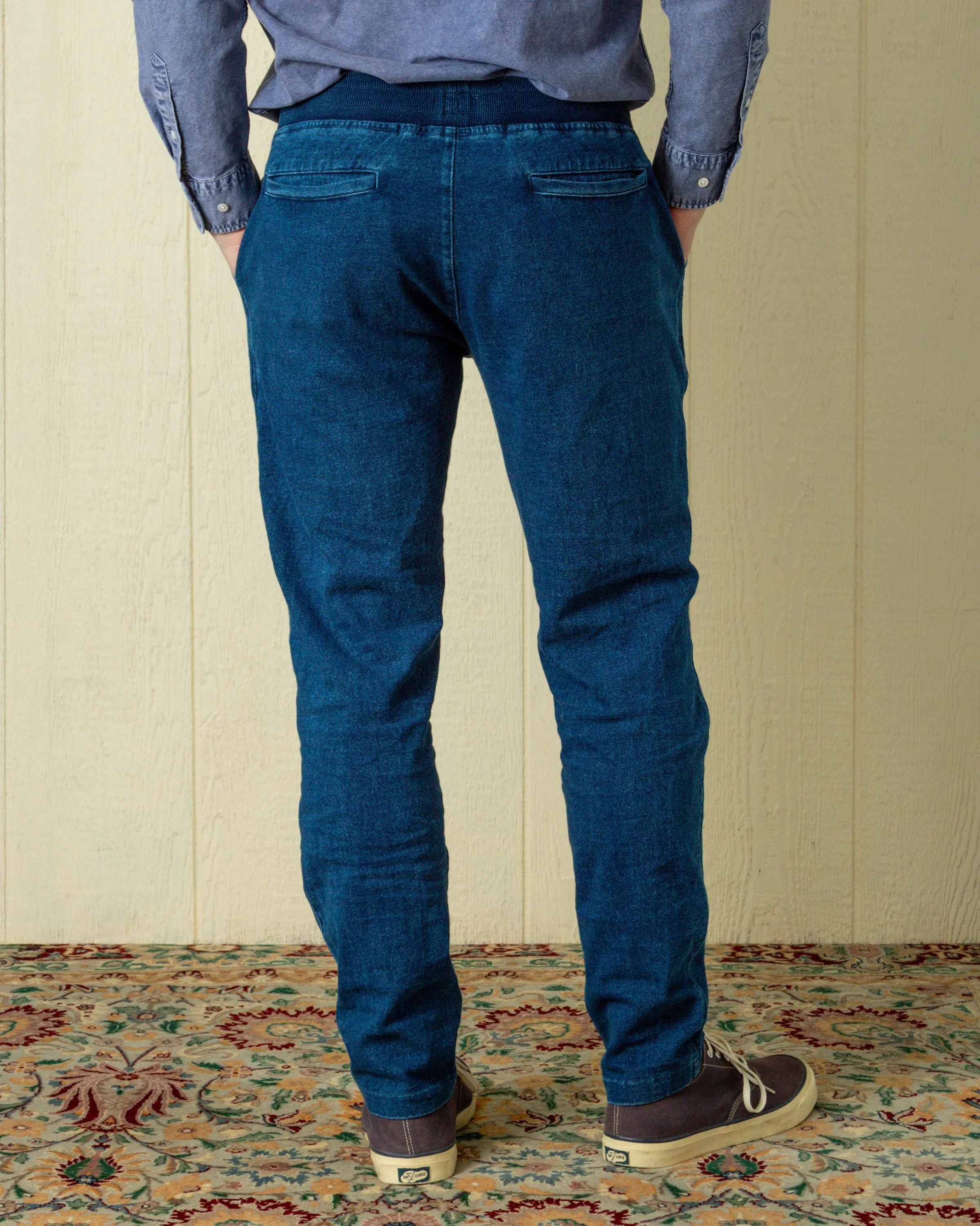 Monterey Sweat Pant in Washed Indigo sold by Quaker Marine Supply product image thumbnail 5