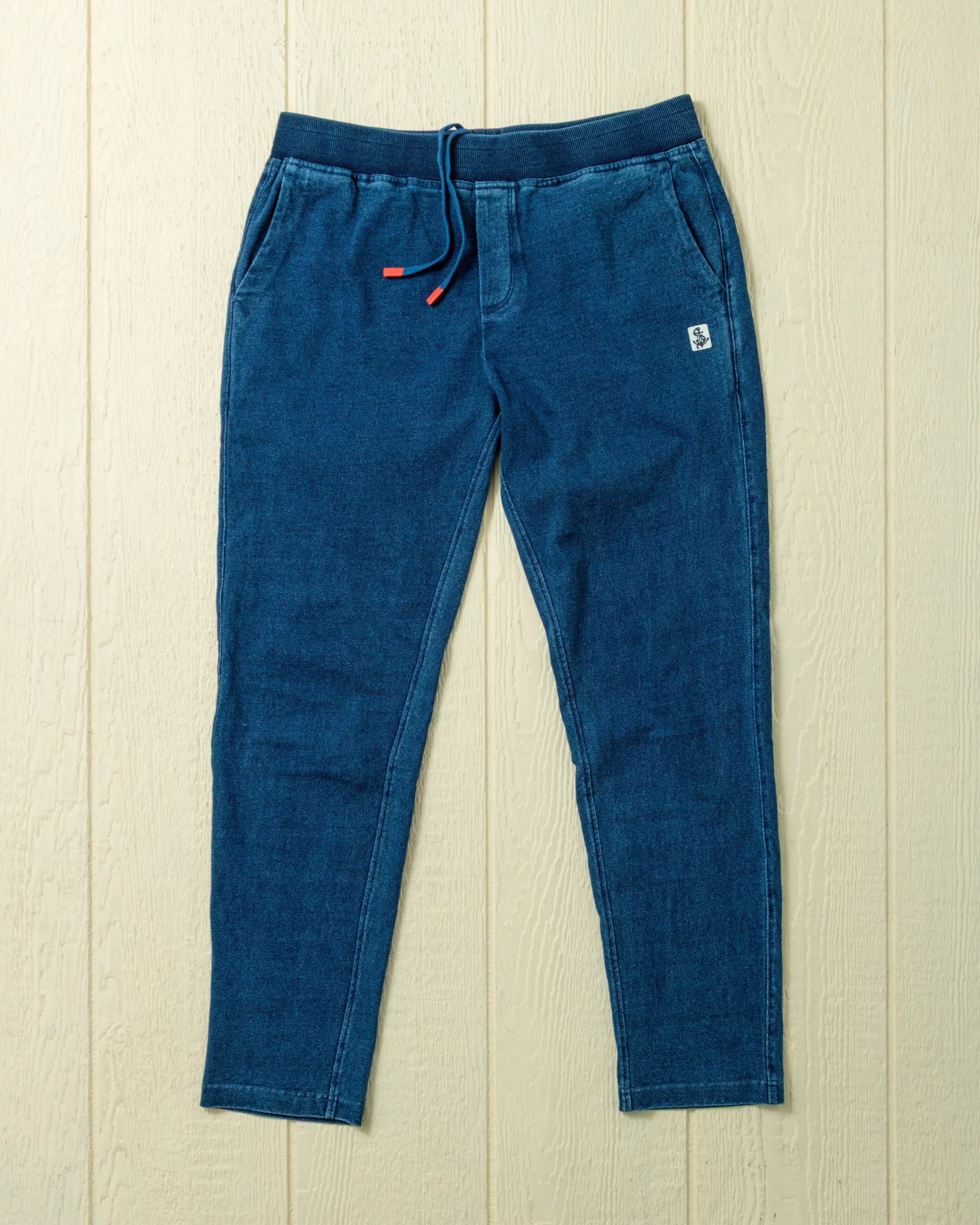 Monterey Sweat Pant in Washed Indigo sold by Quaker Marine Supply product image thumbnail 2