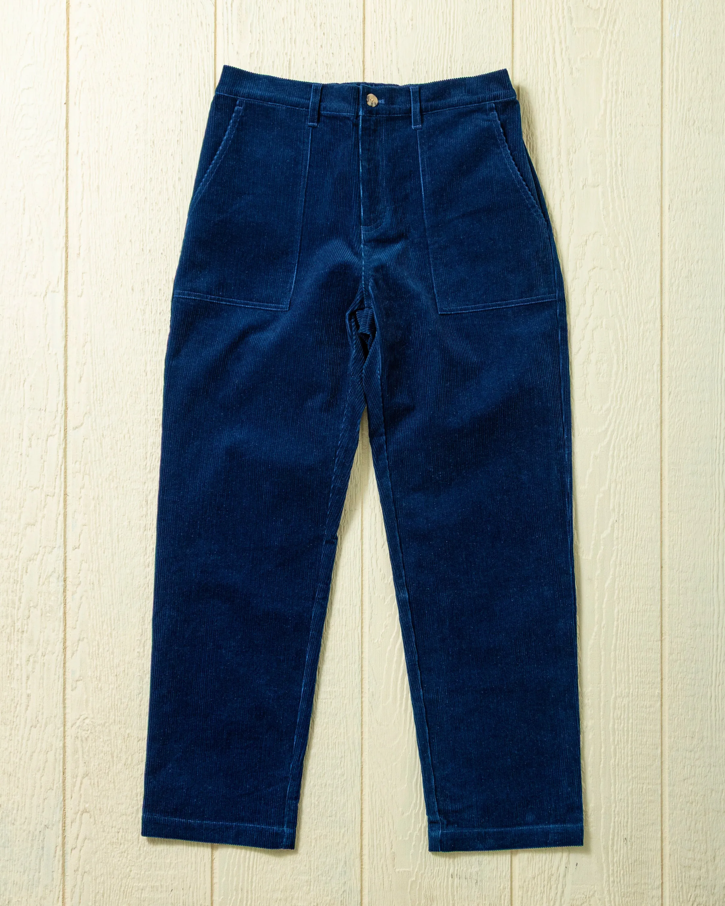 Ventura Pant in True Indigo Corduroy sold by Quaker Marine Supply