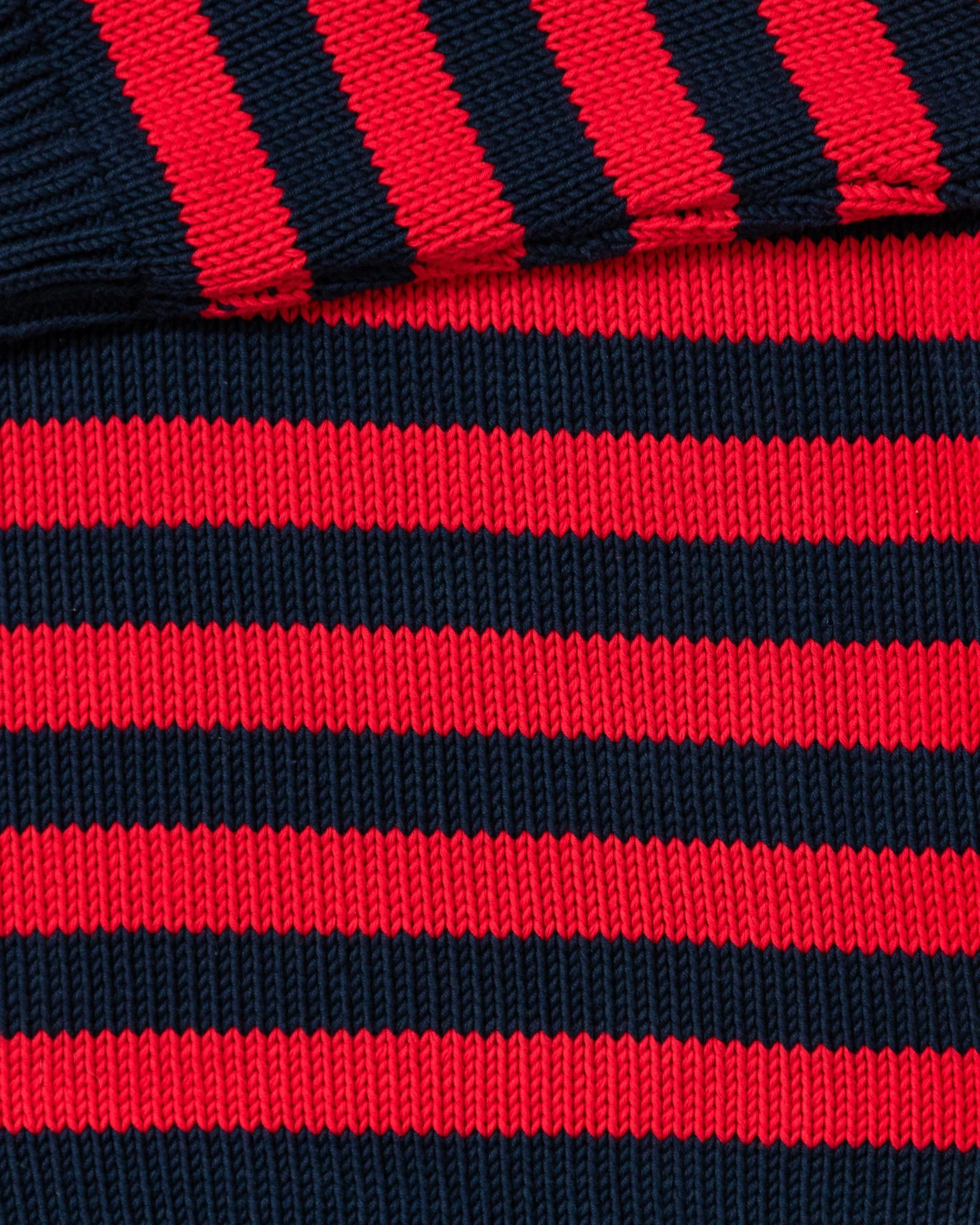 Breton Stripe Fisherman's Sweater in Navy/Red sold by Quaker Marine Supply product image thumbnail 2