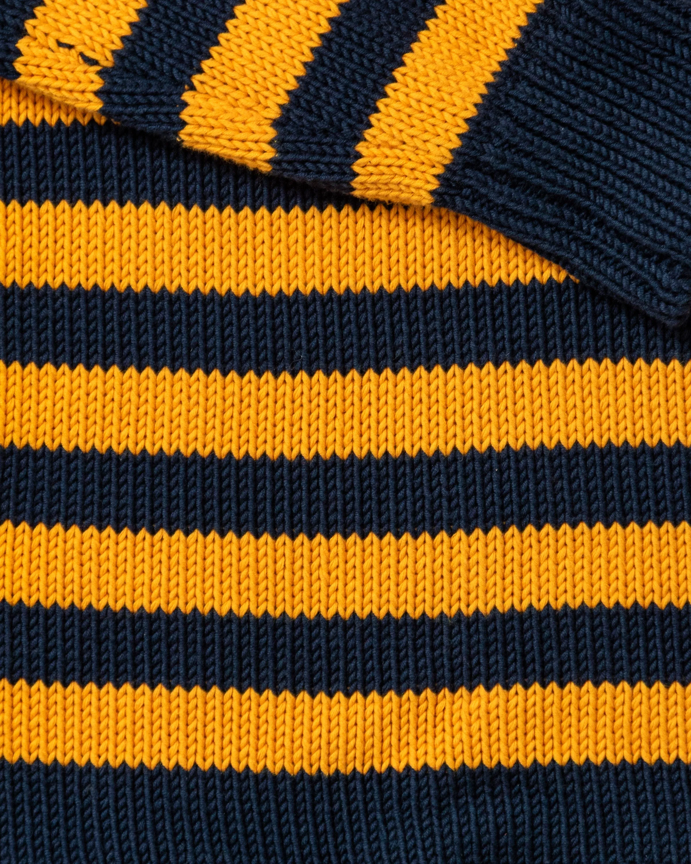 Breton Stripe Fisherman's Sweater in Navy/Gold sold by Quaker Marine Supply product image thumbnail 3