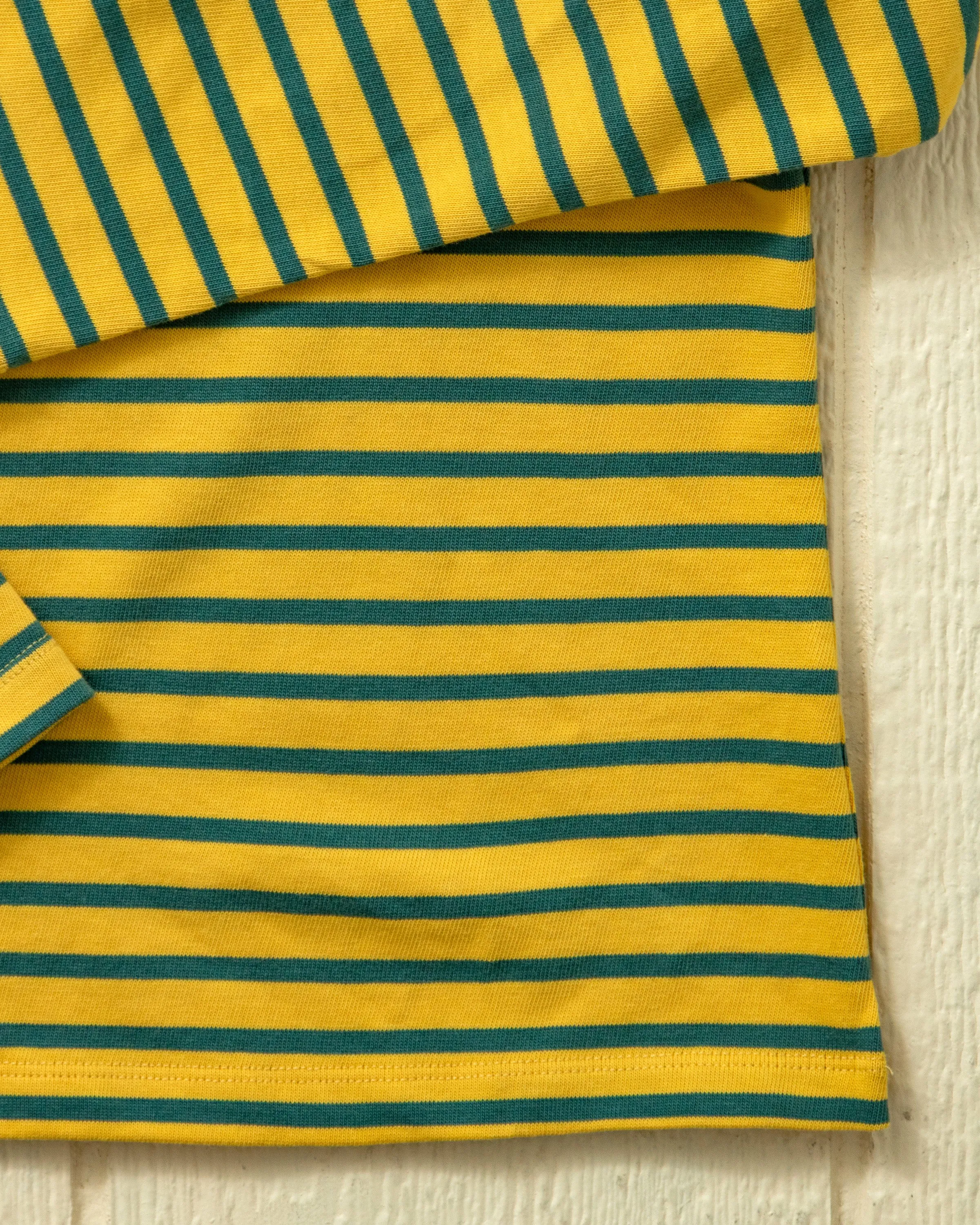 Women’s Breton Stripe Boatneck Tee in Lemon/Lime sold by Quaker Marine Supply product image thumbnail 2
