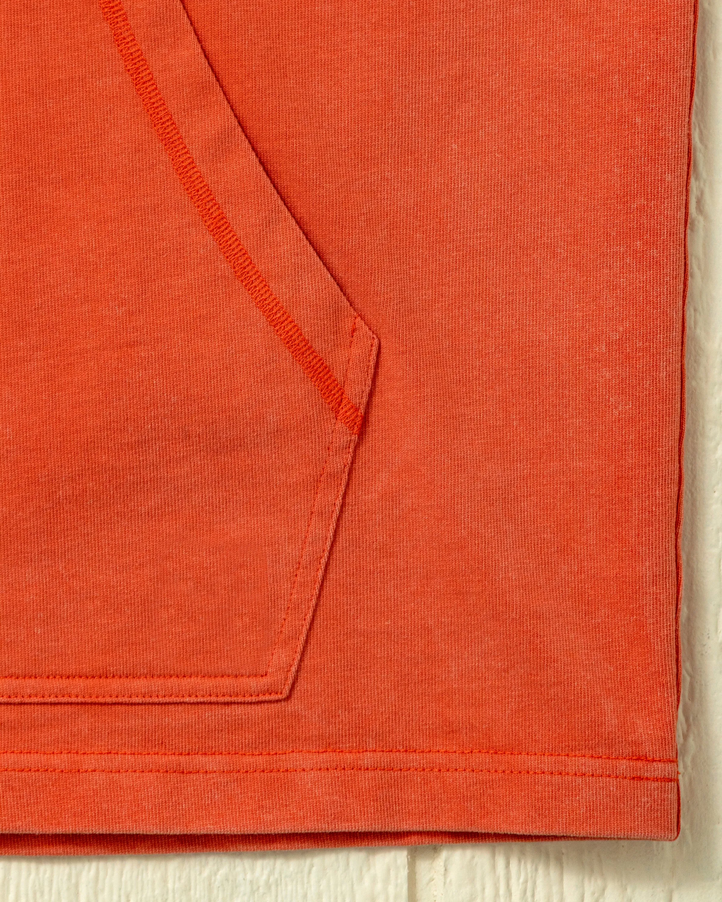 Salt Washed Wharf Hoodie in Burnt Orange sold by Quaker Marine Supply product image thumbnail 3
